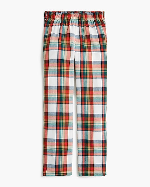  Boys' flannel plaid pajama pant