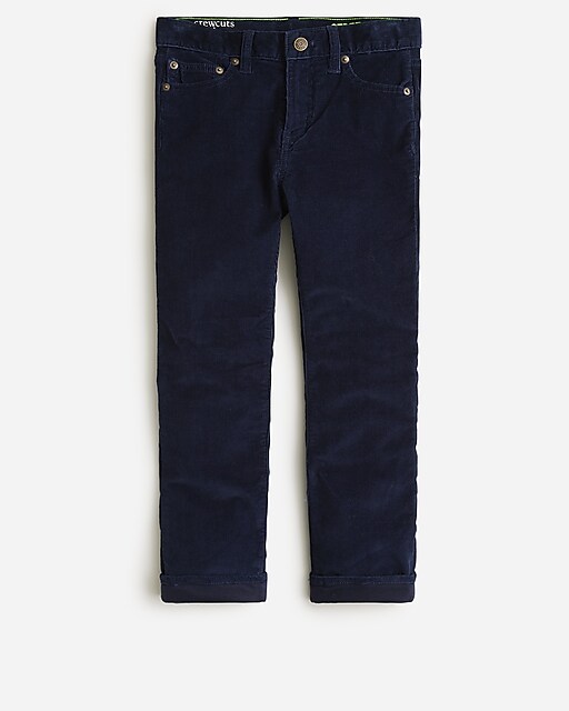  Boys' lined stretch corduroy  pant