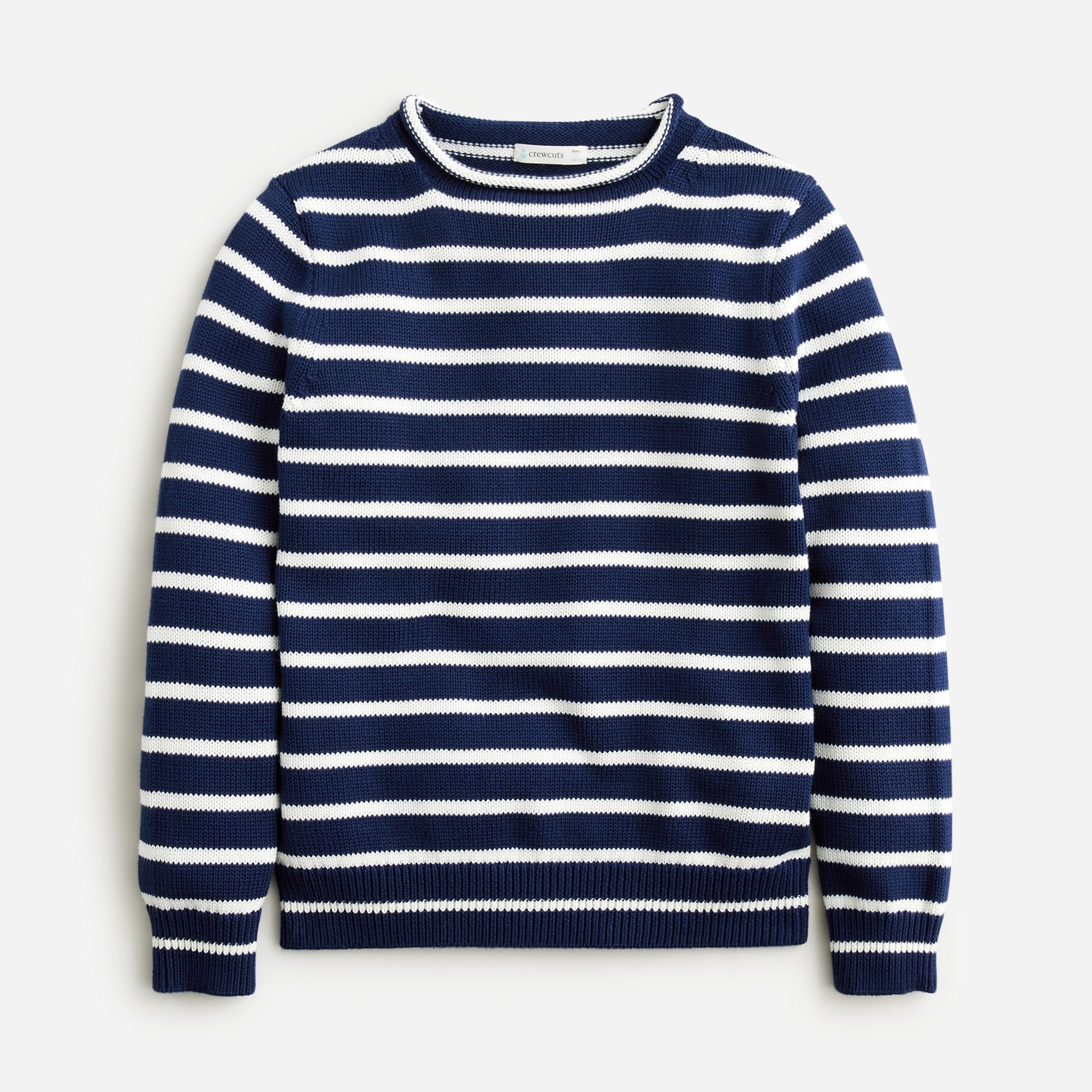  Kids' heritage cotton Rollneck&trade; sweater in stripe