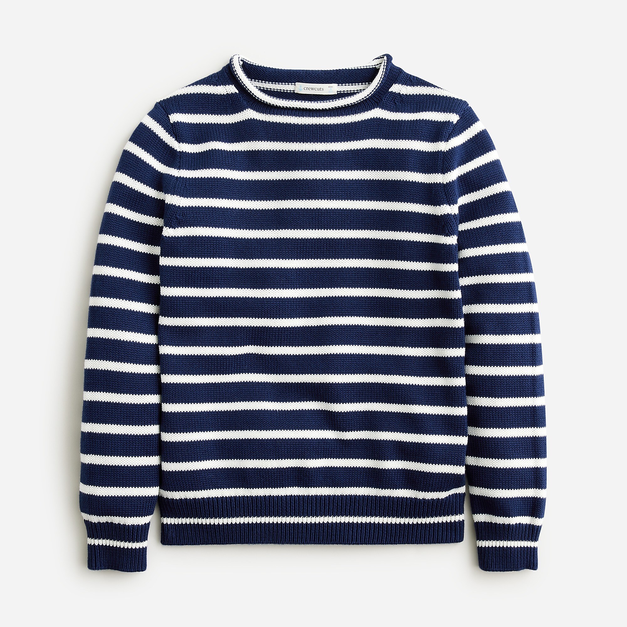 Kids' heritage cotton Rollneck™ sweater in stripe