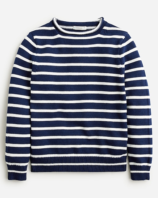 Kids' heritage cotton Rollneck&trade; sweater in stripe