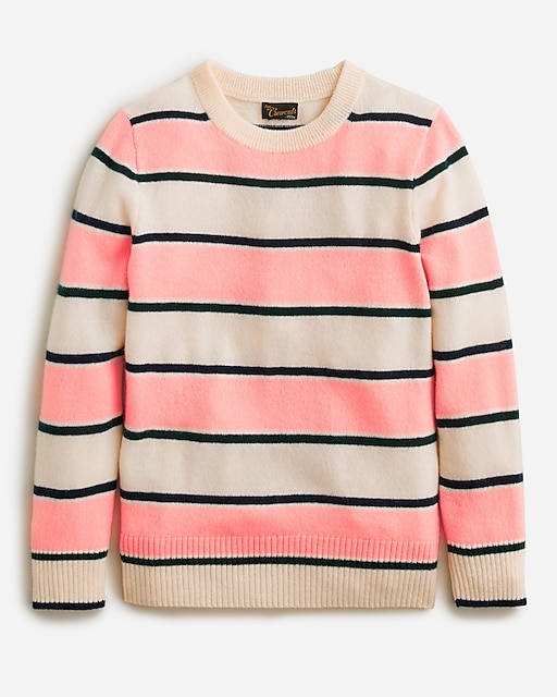 boys Kids' cashmere crewneck sweater in retro stripe