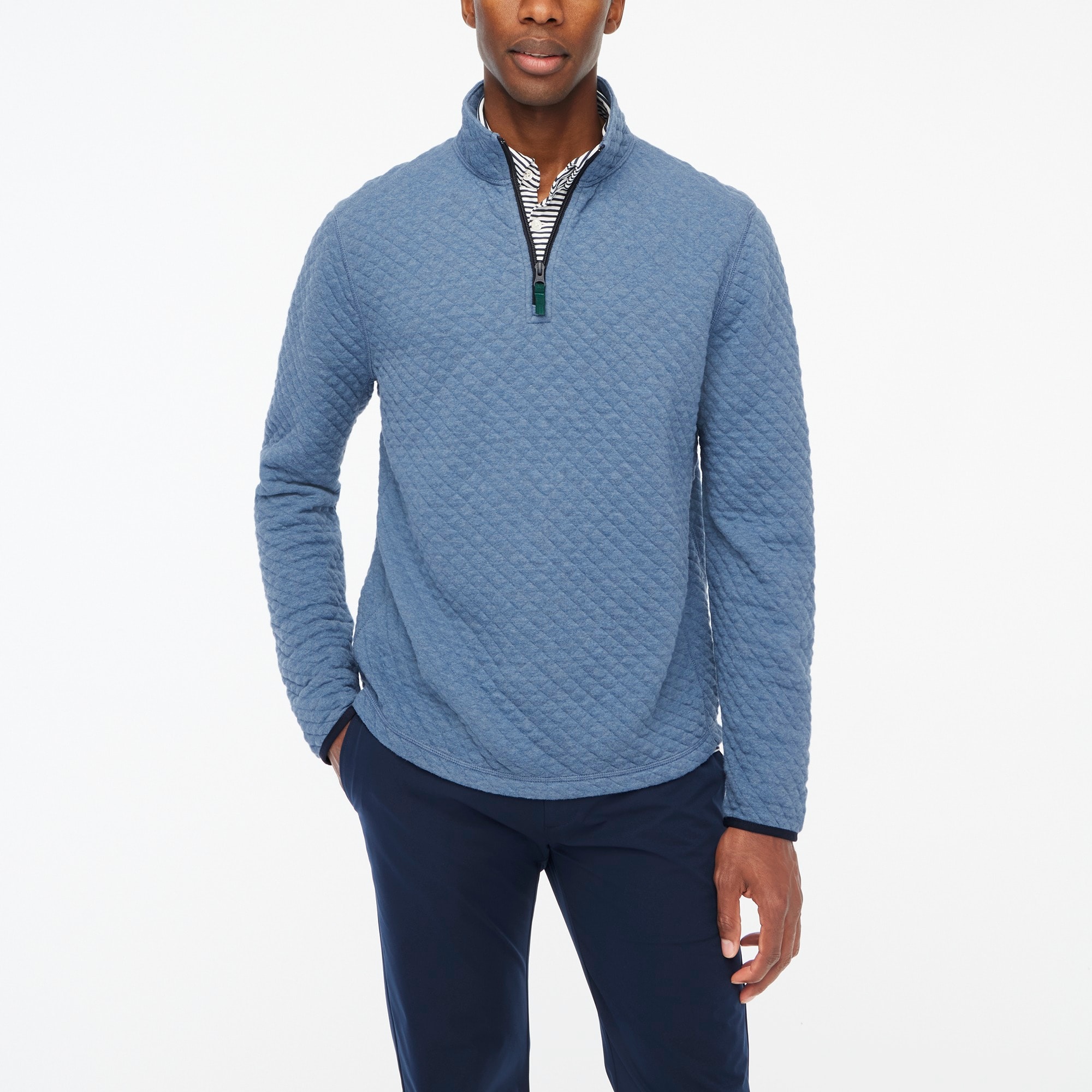 Quilted half-zip