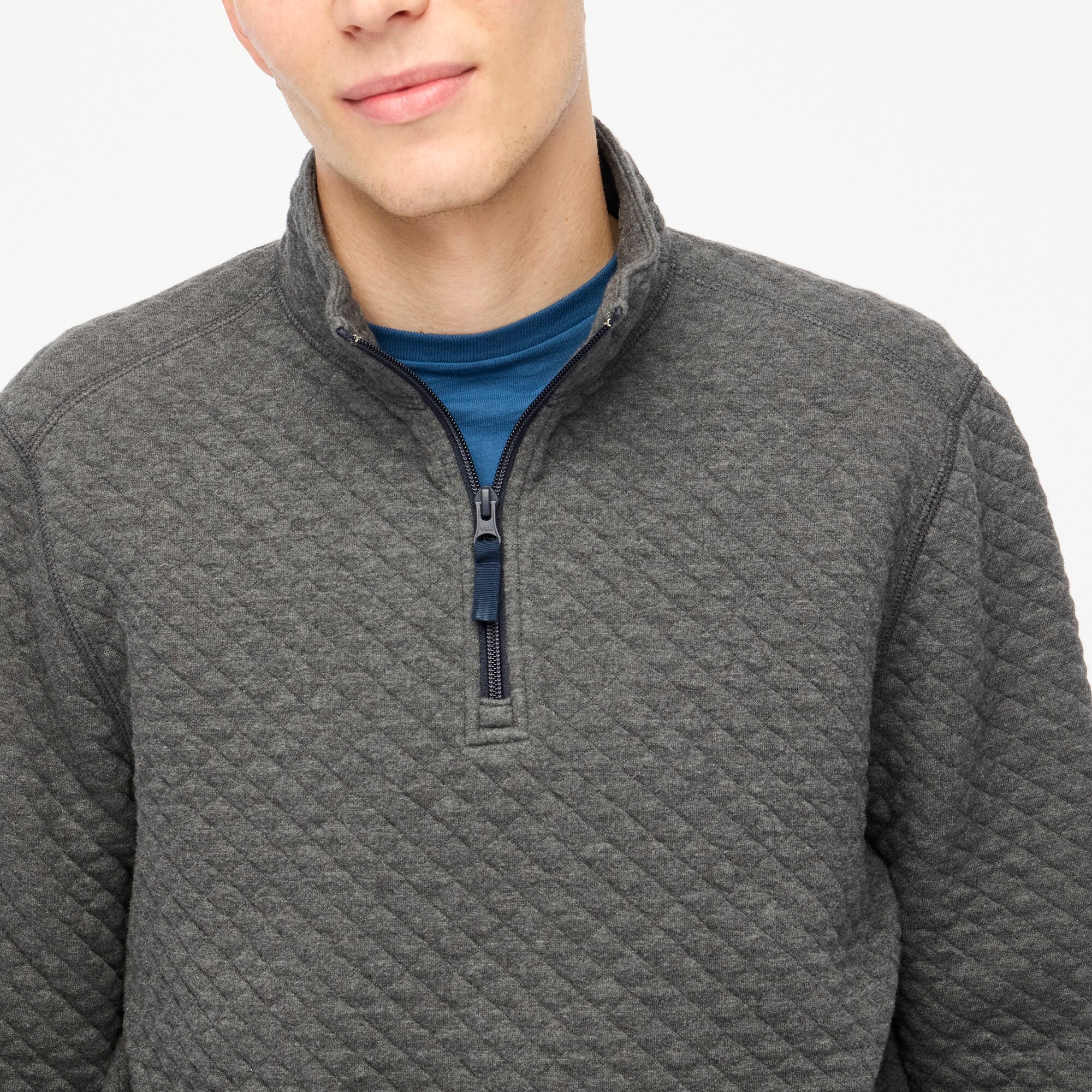 Quilted half-zip