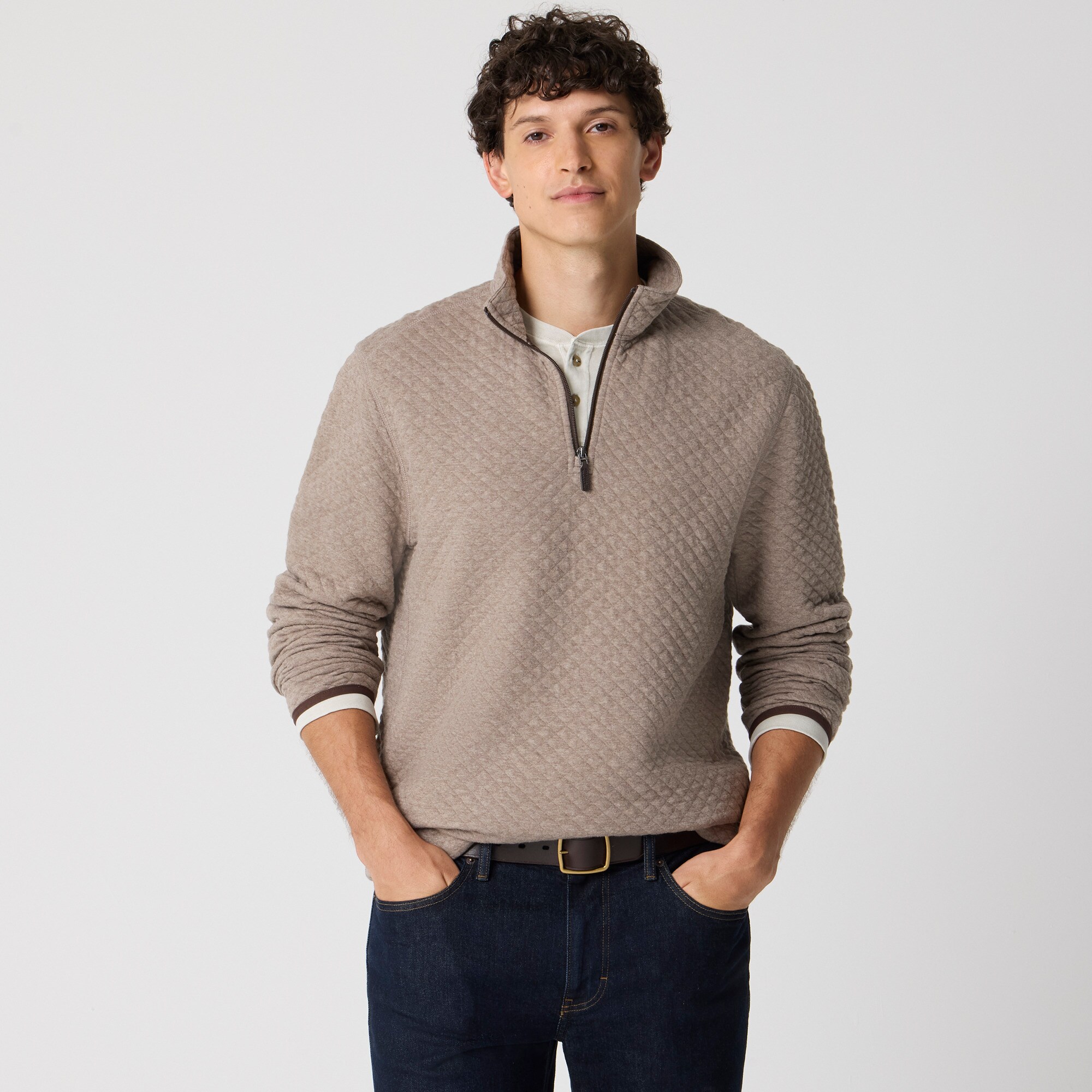 mens Quilted quarter-zip