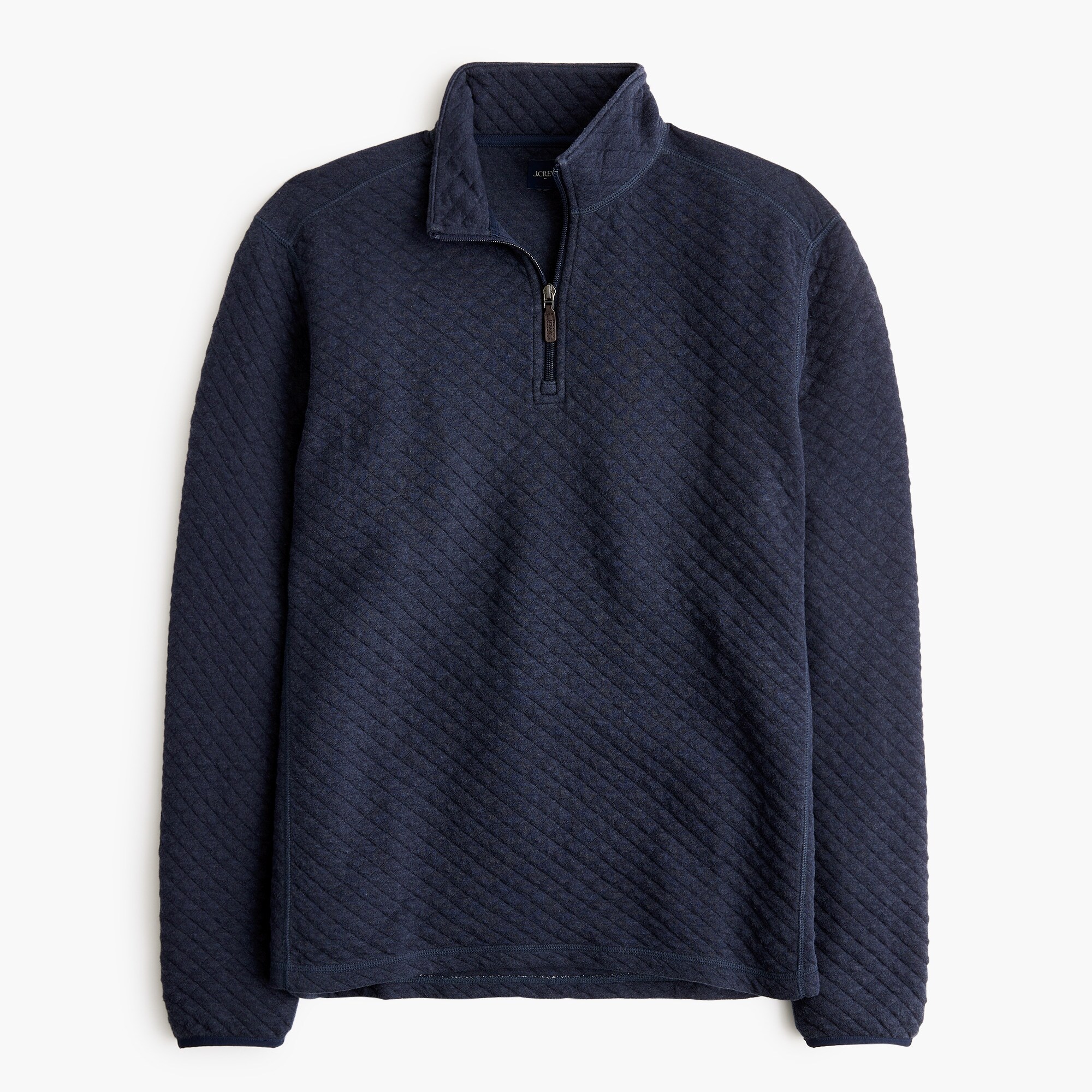 Quilted quarter-zip