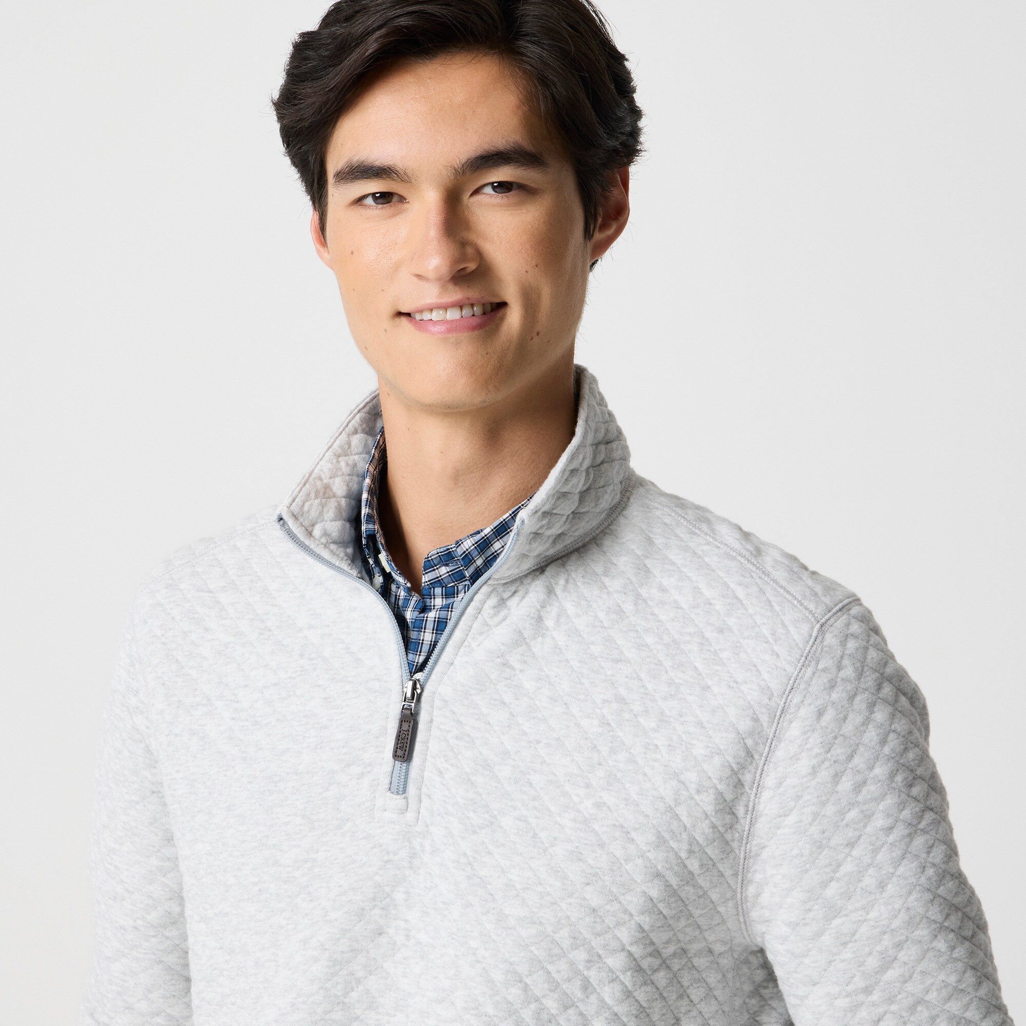 Quilted half-zip