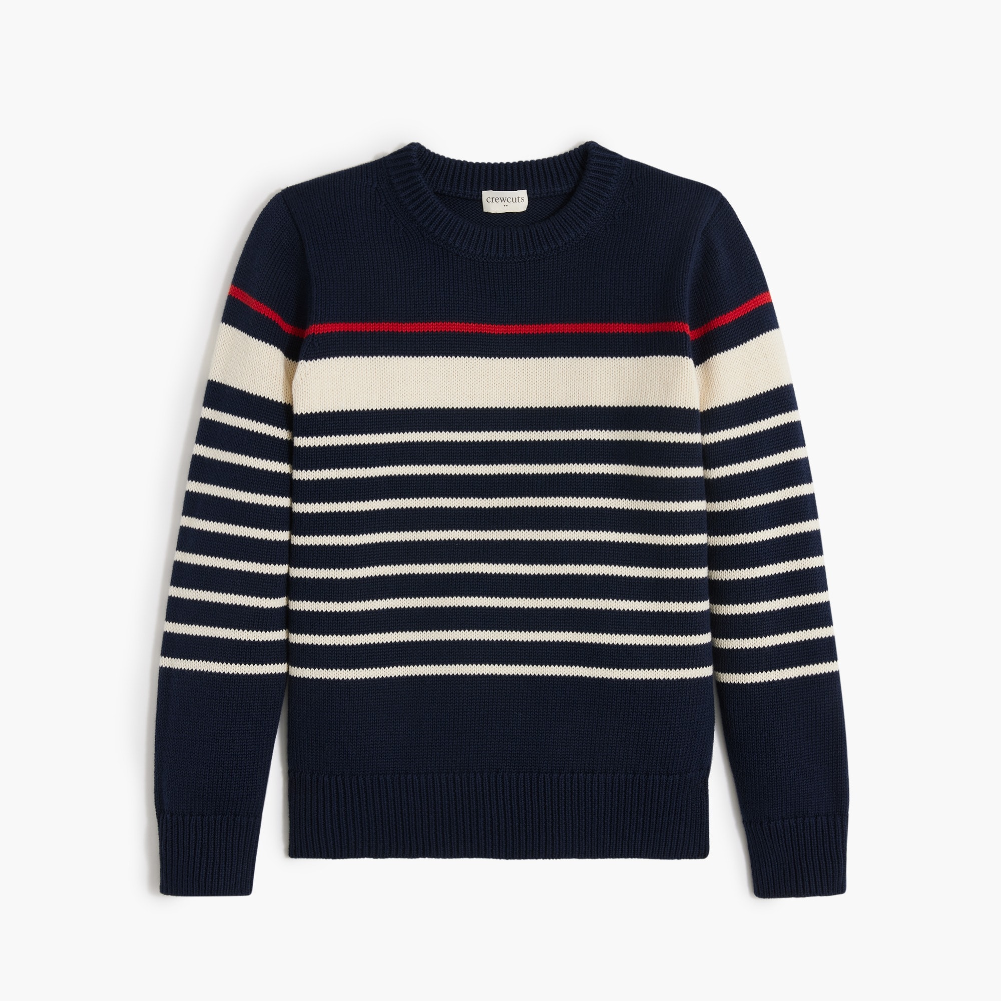 Boys' striped cotton sweater