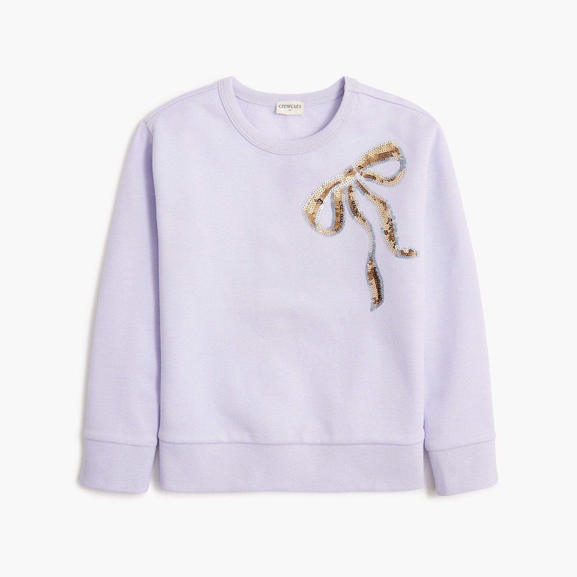girls' sequin bow sweatshirt for girls