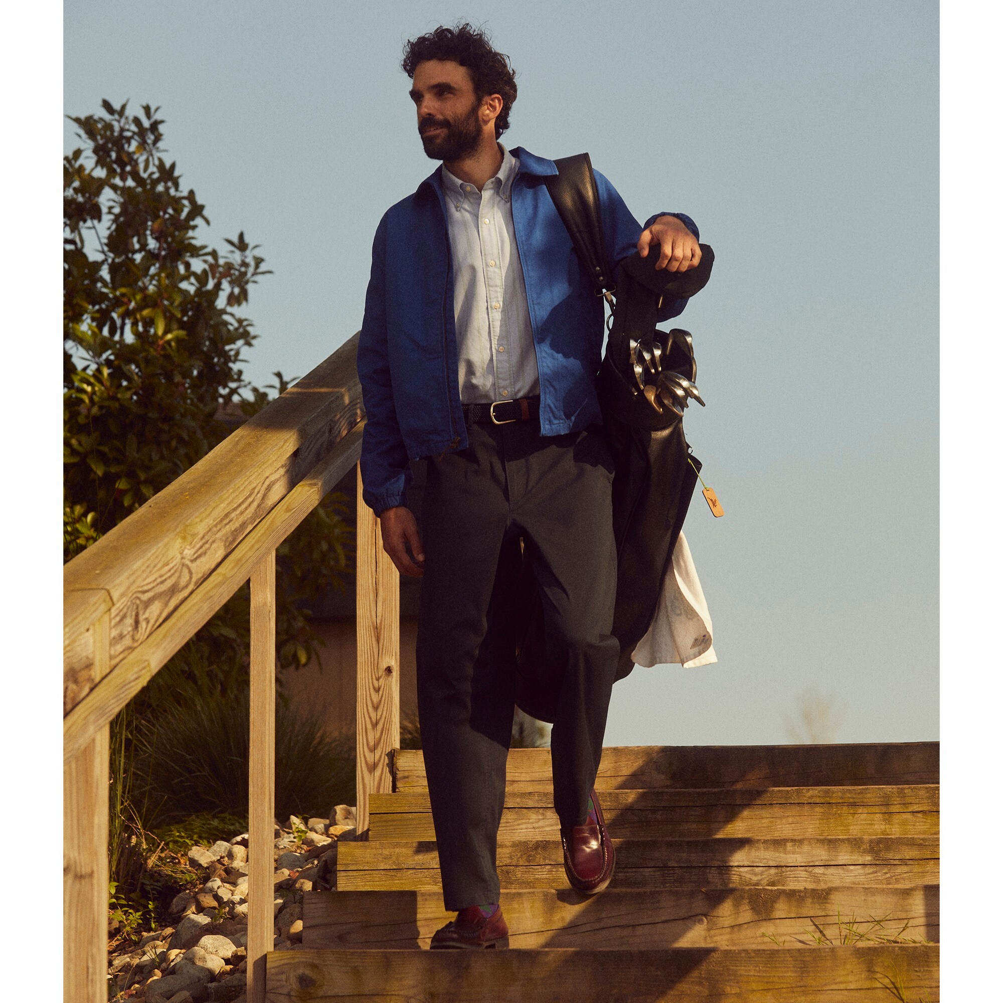 Relaxed-fit utility tech twill pant