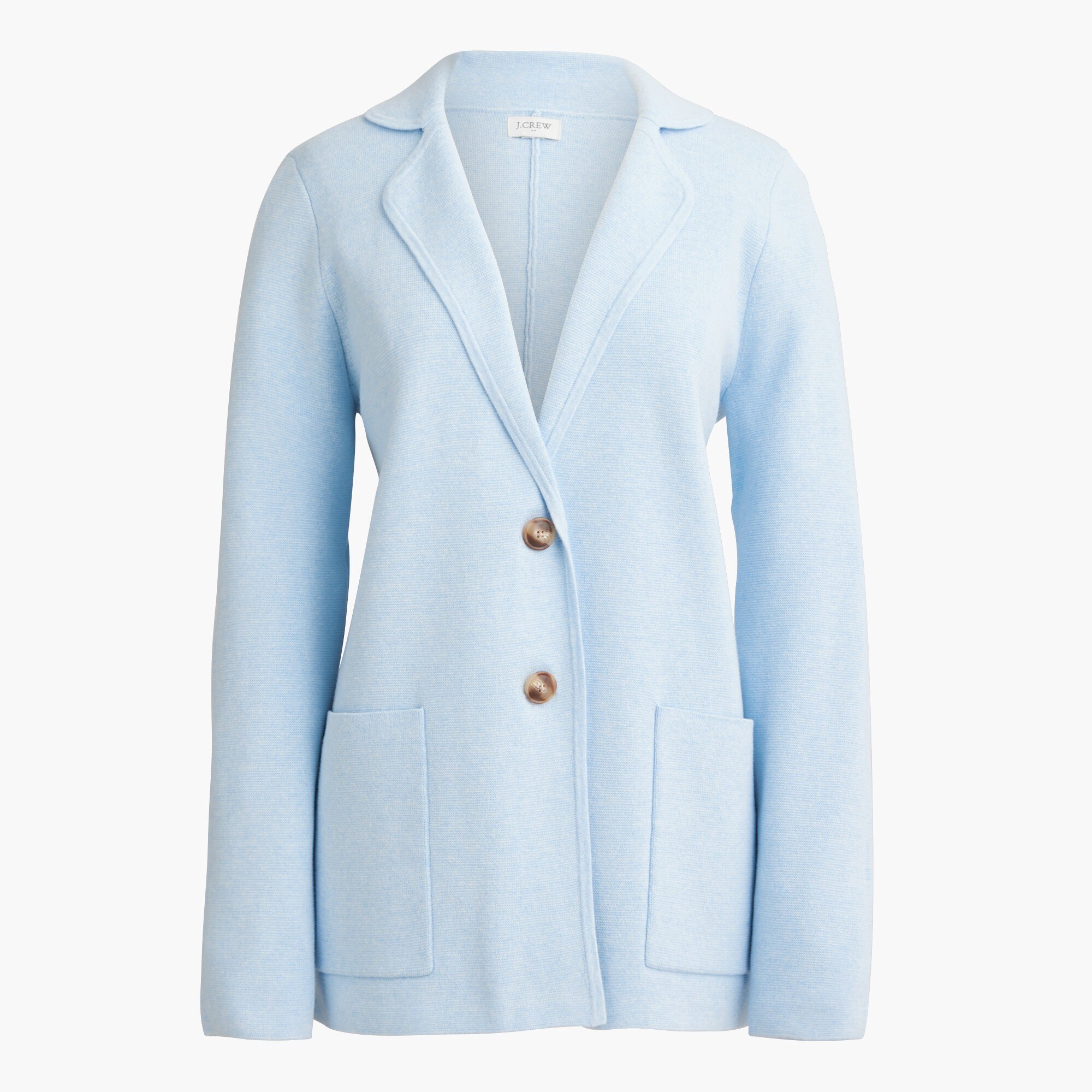 Two-button sweater blazer