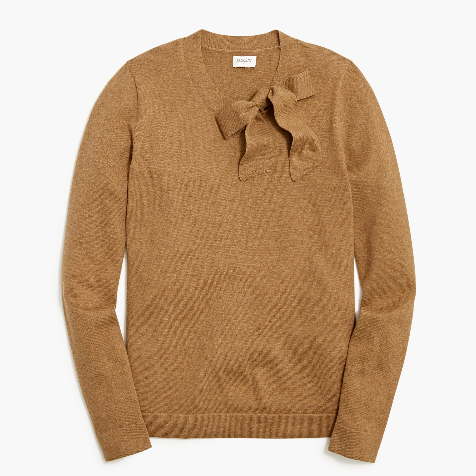 tie-neck bow sweater for women
