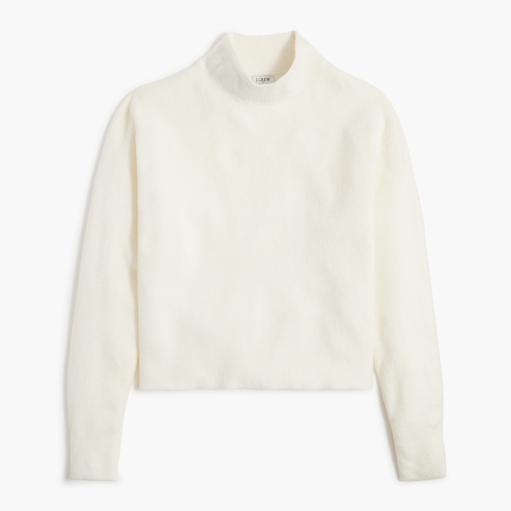 Mockneck sweater in extra-soft yarn