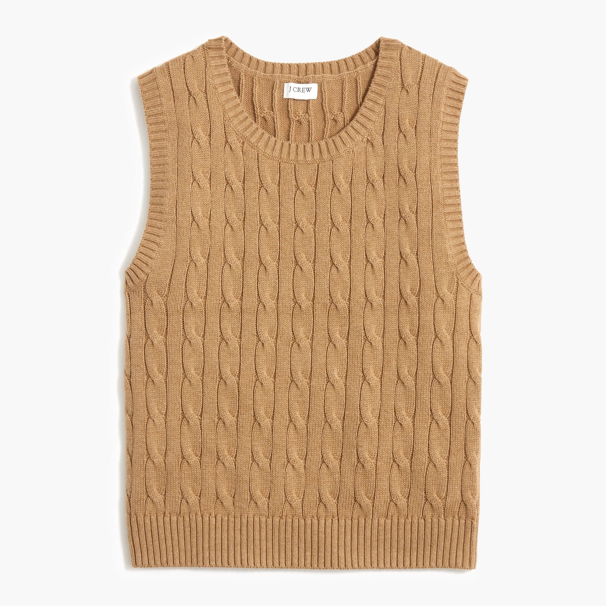 Factory: Cable-knit Sweater-vest For Women