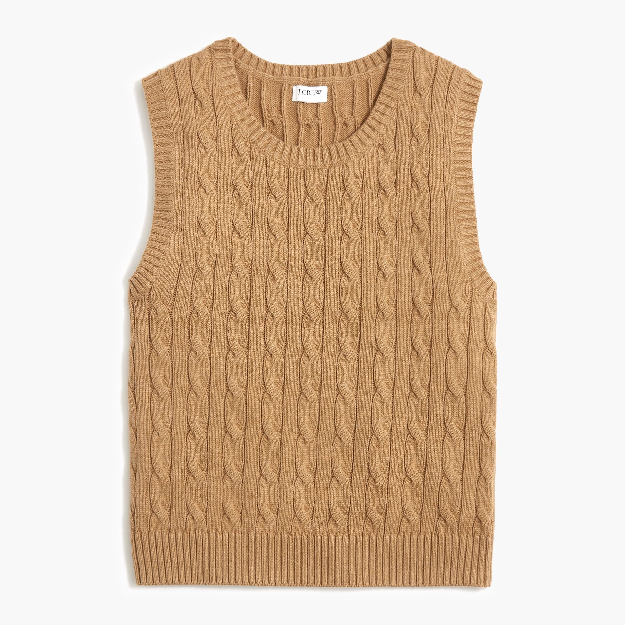 cable-knit sweater-vest for women
