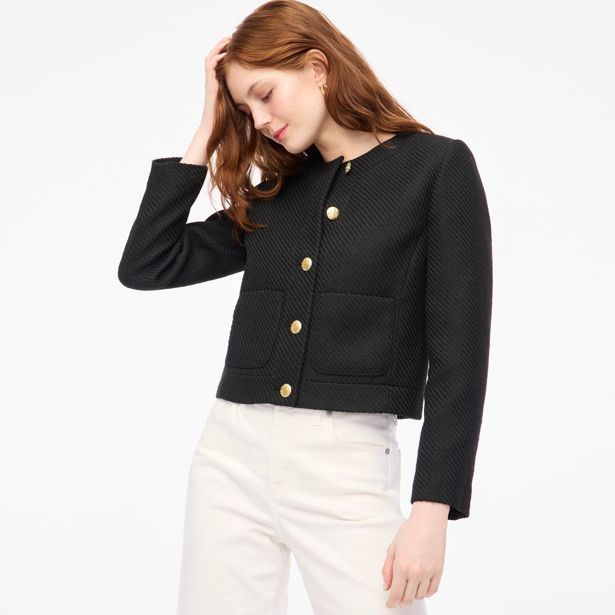 J crew tweed jacket cheap womens