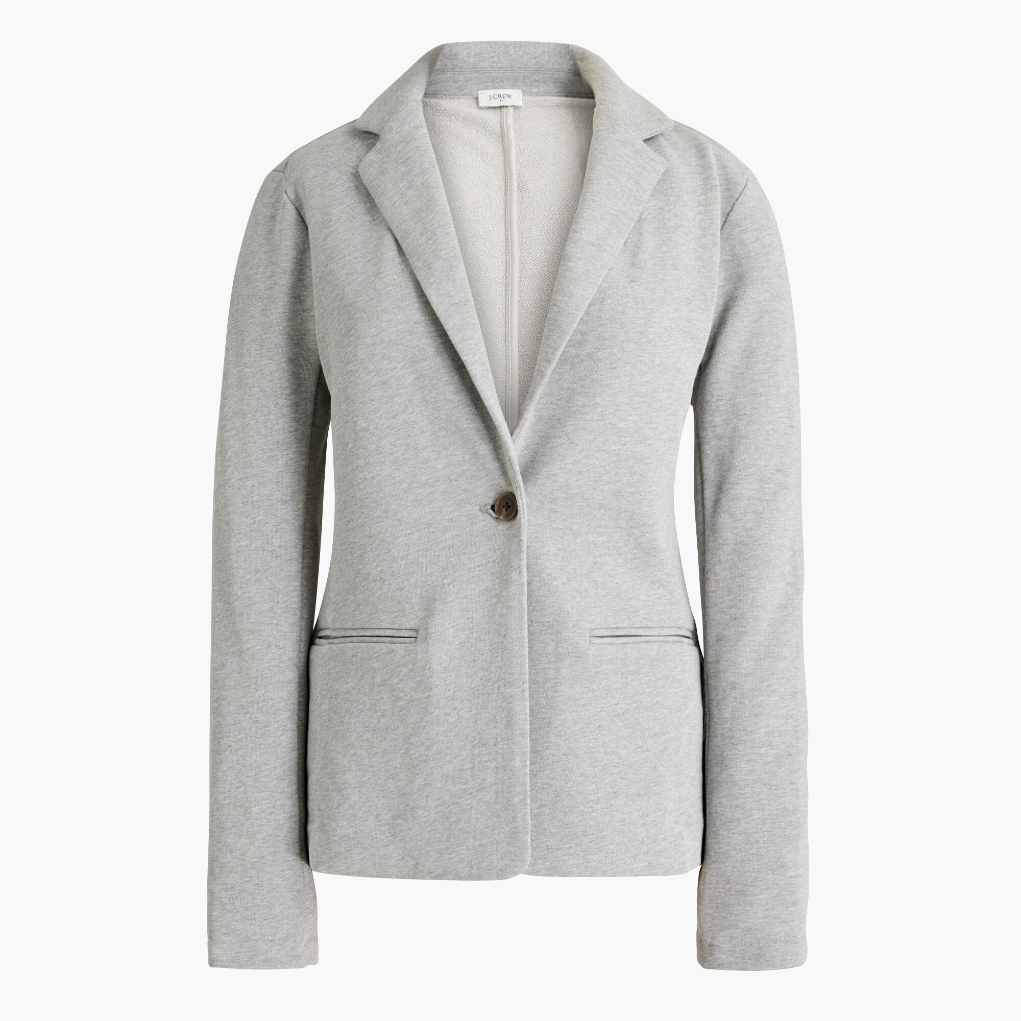 Knit sweatshirt-blazer
