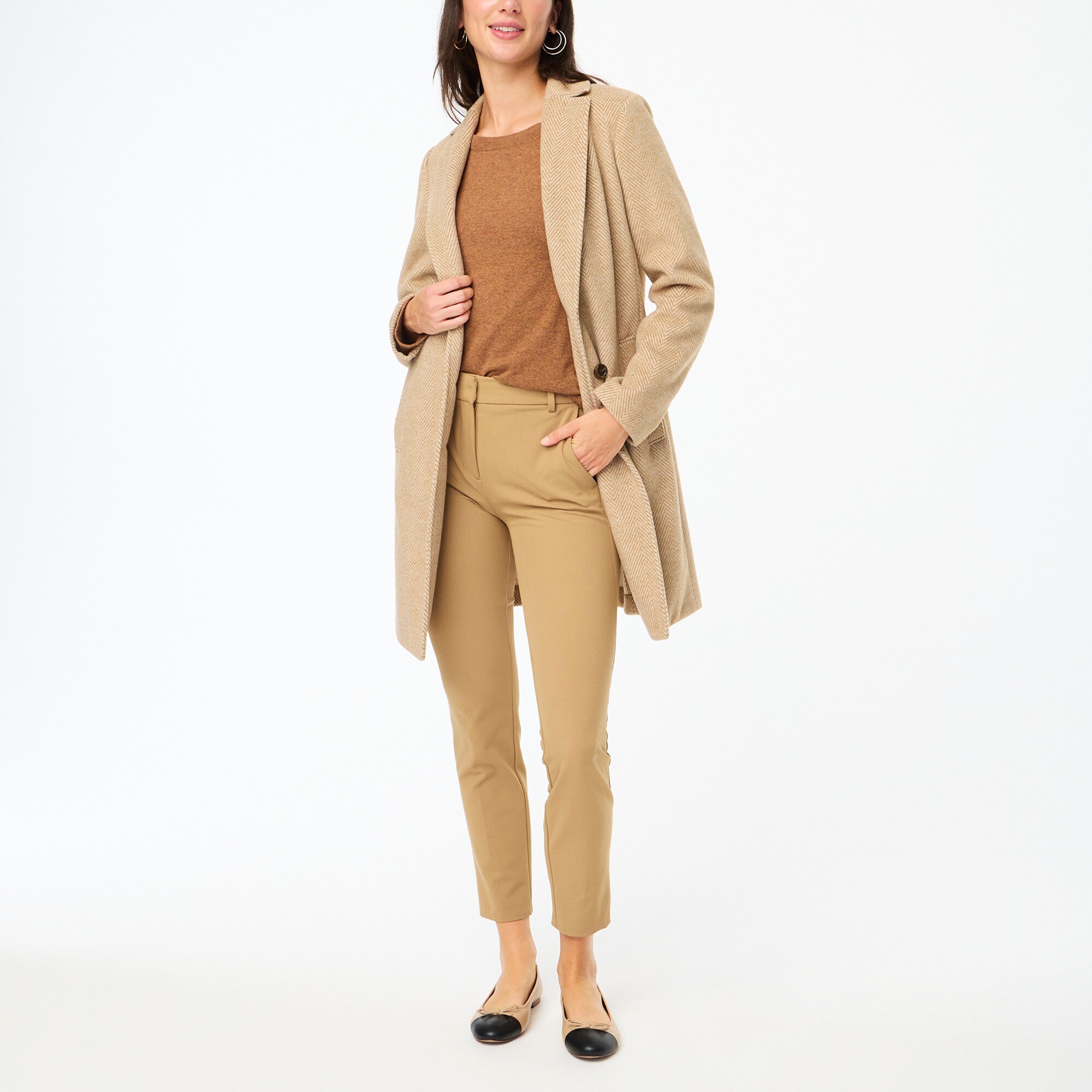 womens Chevron topcoat