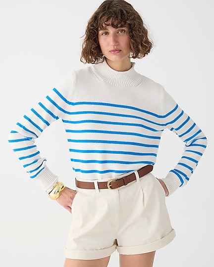 j.crew: new heritage rollneck&trade; sweater in stripe for women