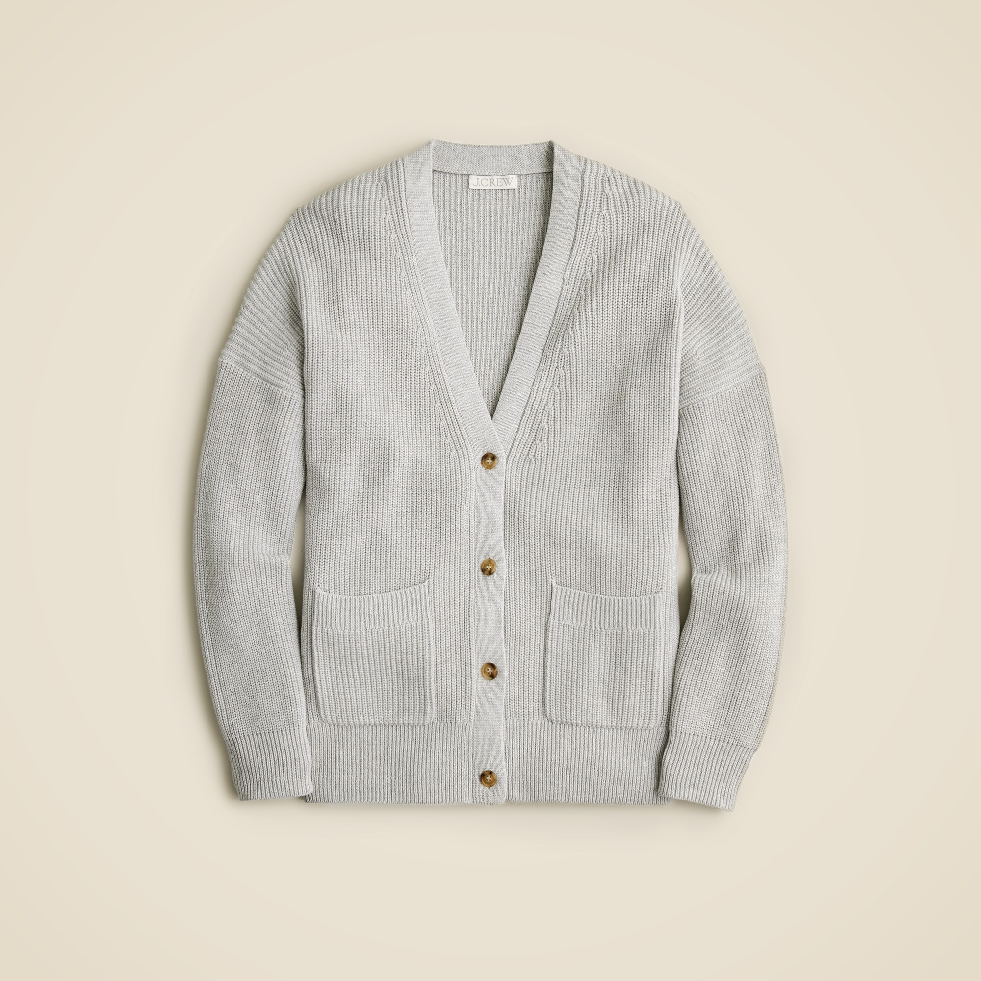 V-neck Cotton-blend Cardigan Sweater For Women | J.Crew