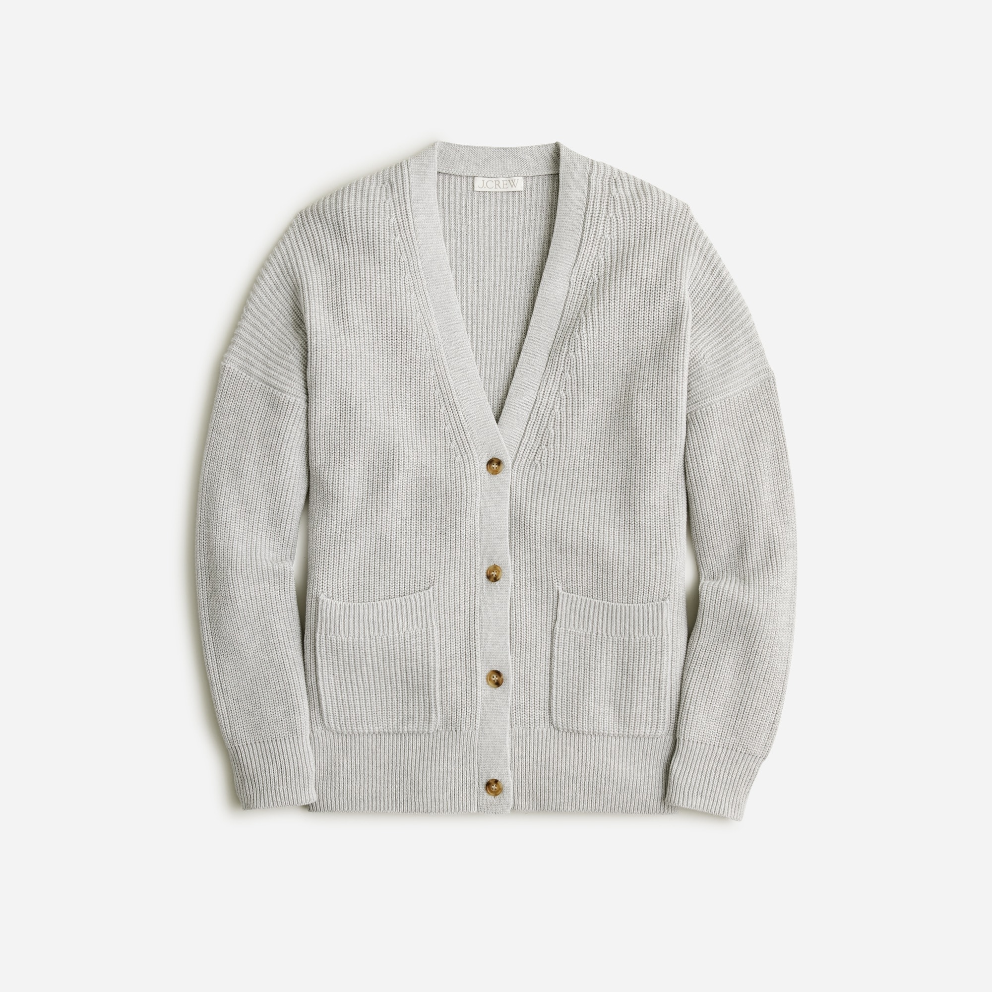 V-neck cotton-blend cardigan sweater