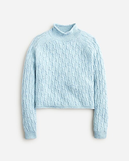 Cashmere shrunken cable-knit Rollneck&trade; sweater