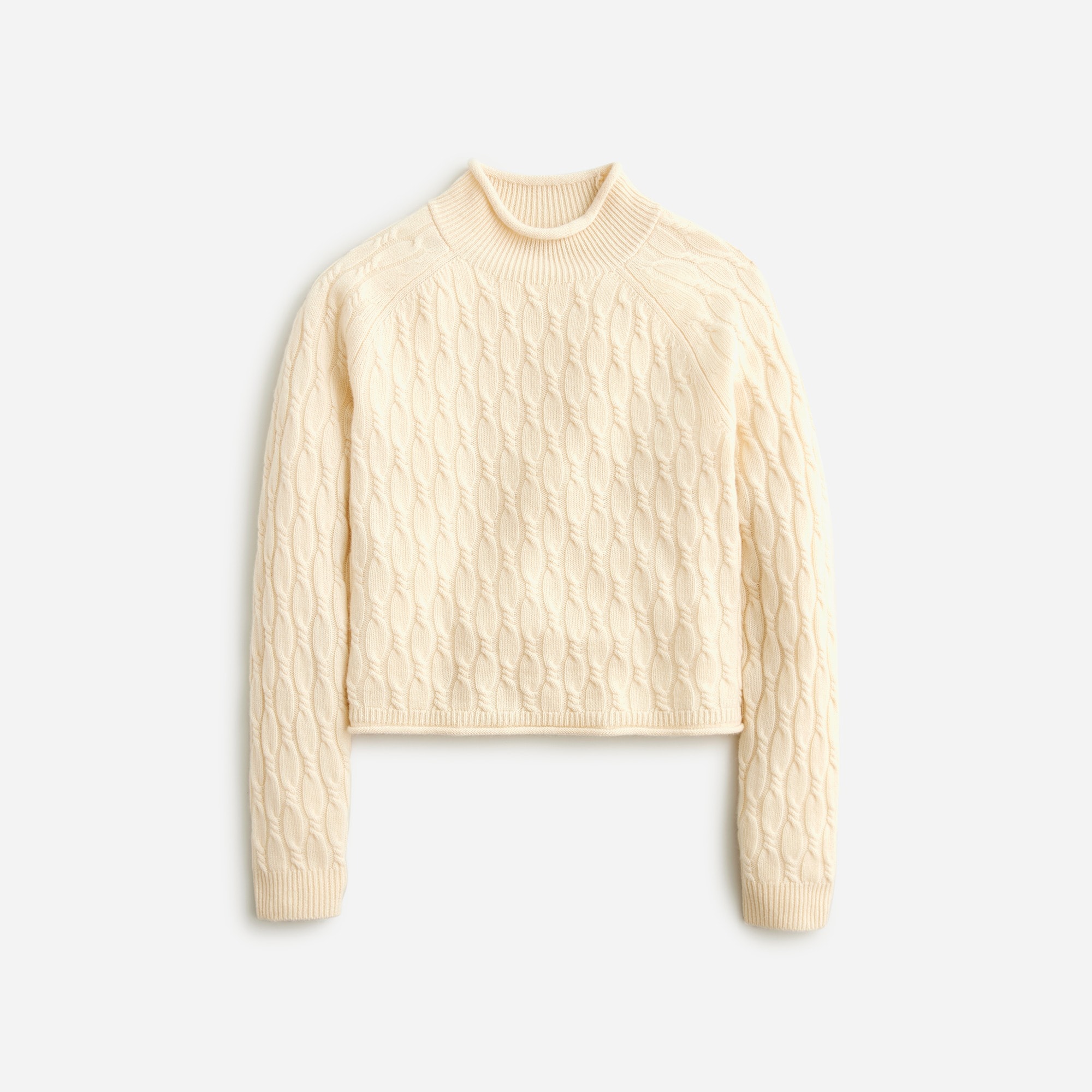 J.Crew: Cashmere Shrunken Cable-knit Rollneck™ Sweater For Women