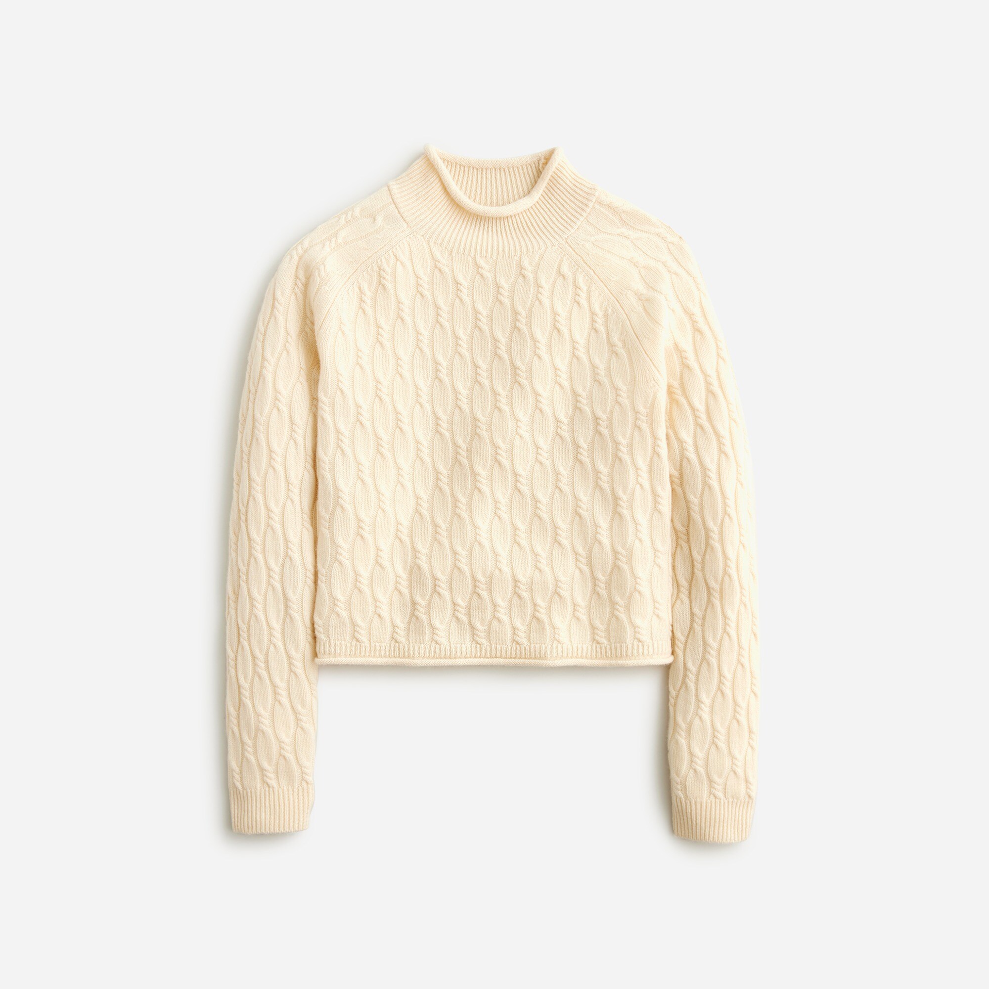 Cashmere shrunken cable-knit Rollneck™ sweater