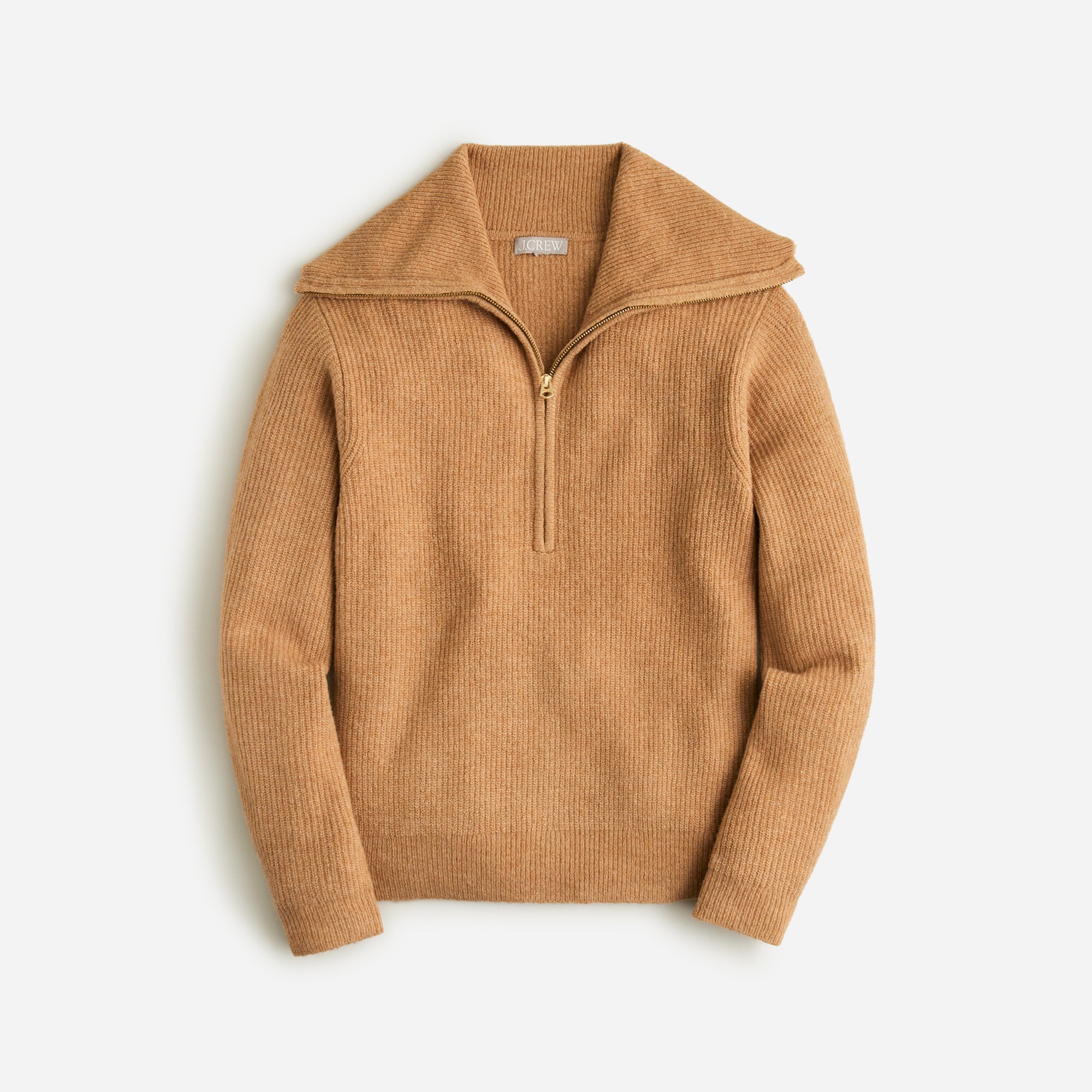 Half-zip stretch sweater