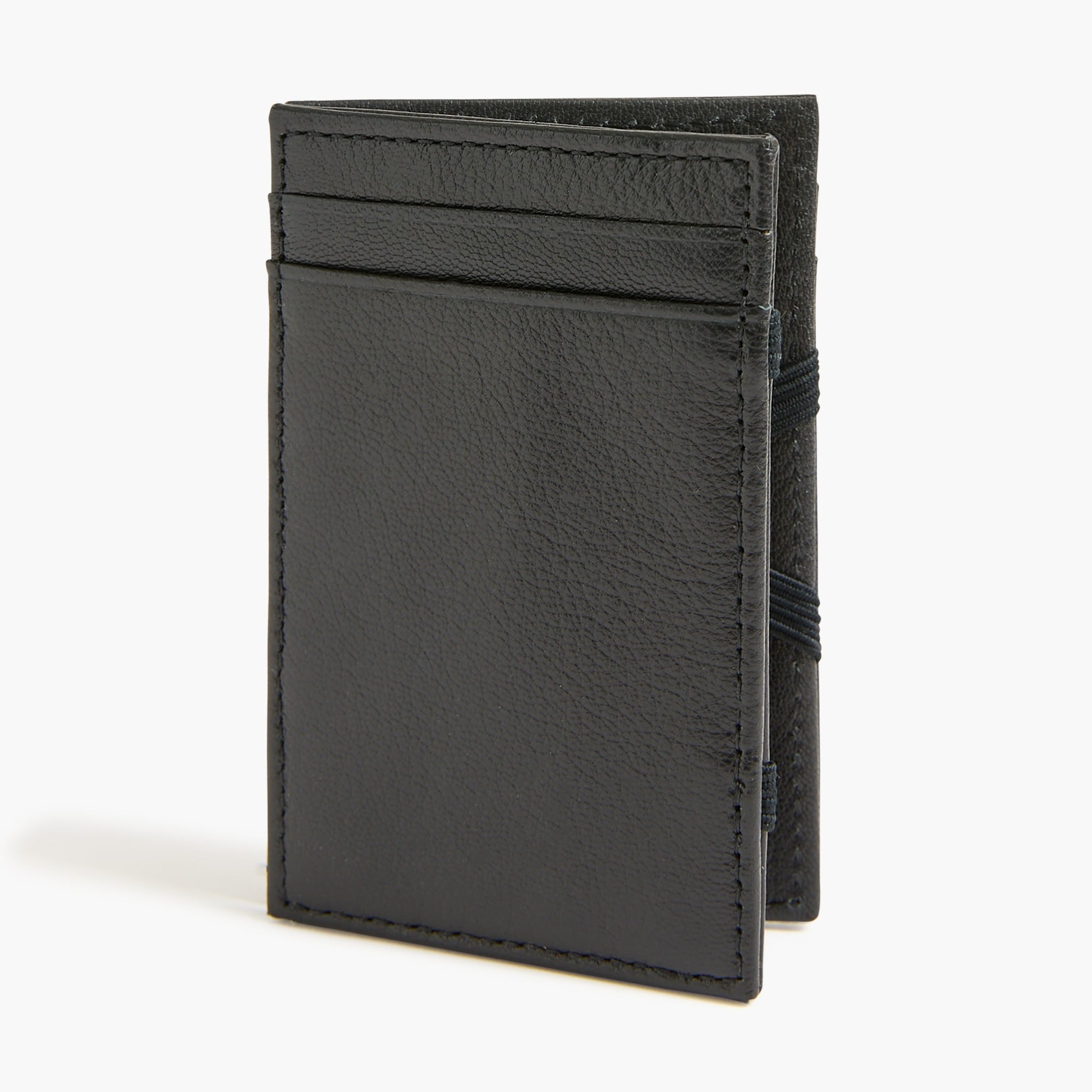 Pebbled leather wallet