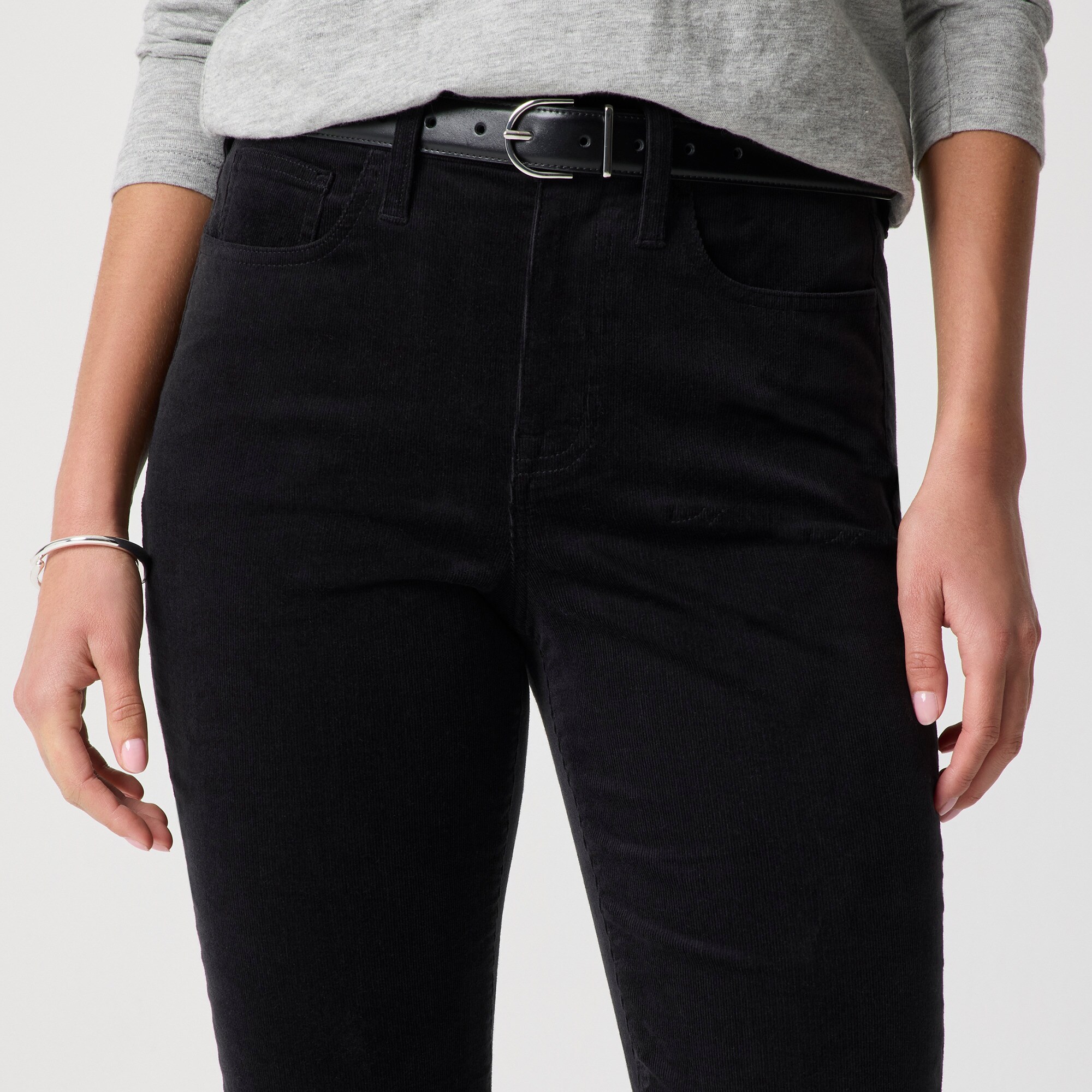 Corduroy full-length essential straight pant