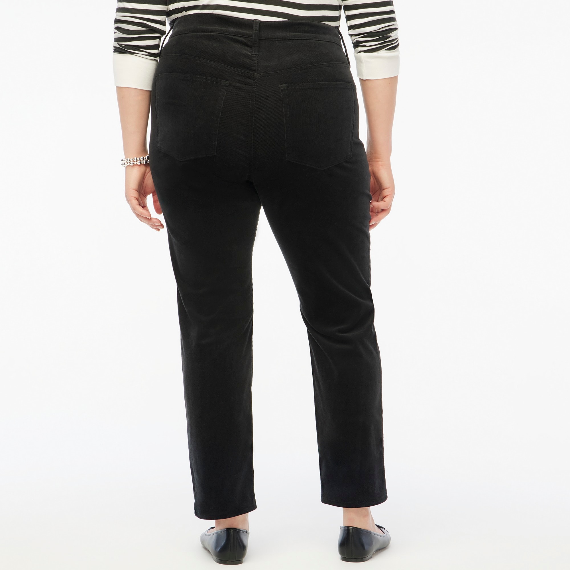 Corduroy full-length essential straight pant