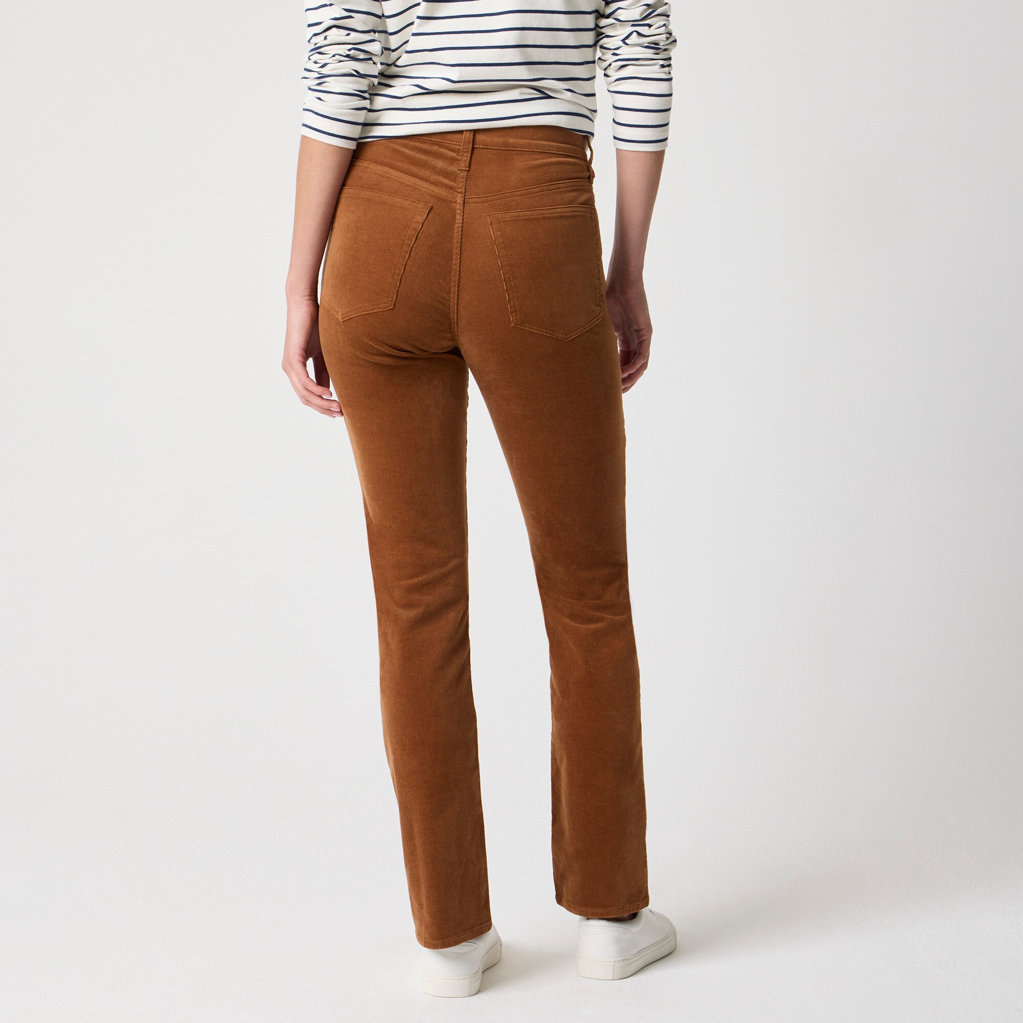 Corduroy full-length essential straight pant