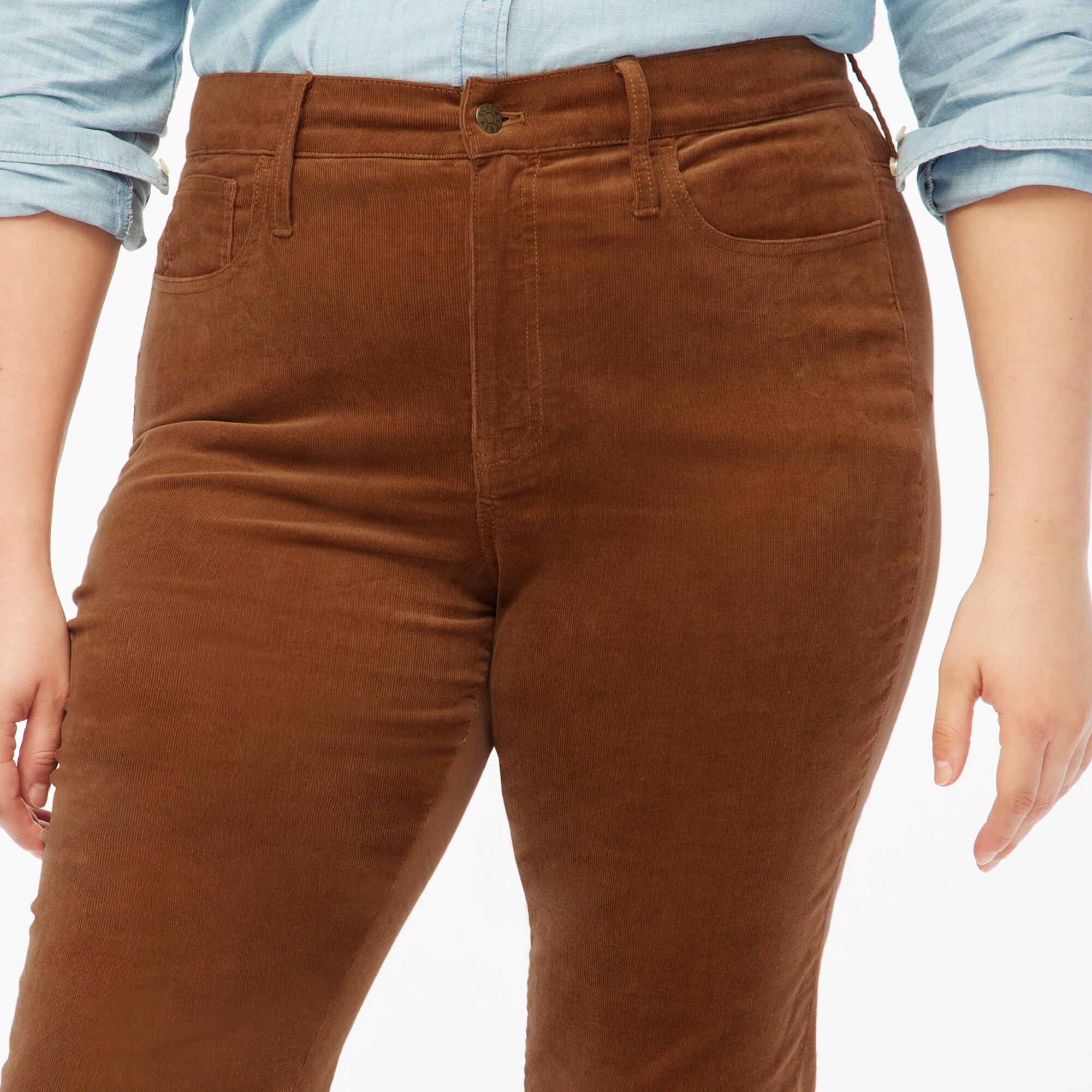 Corduroy Full-length Essential Straight Pant For Women | Factory display picture 1
