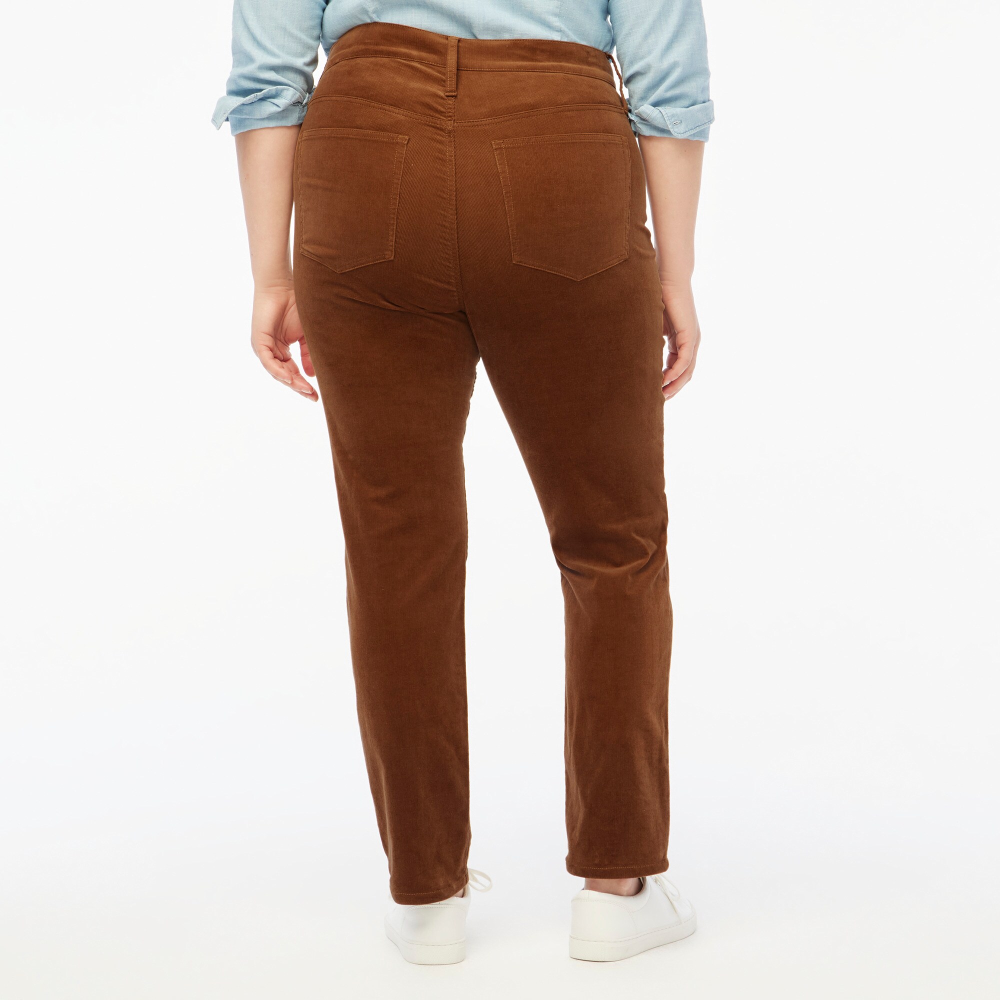 Corduroy full-length essential straight pant