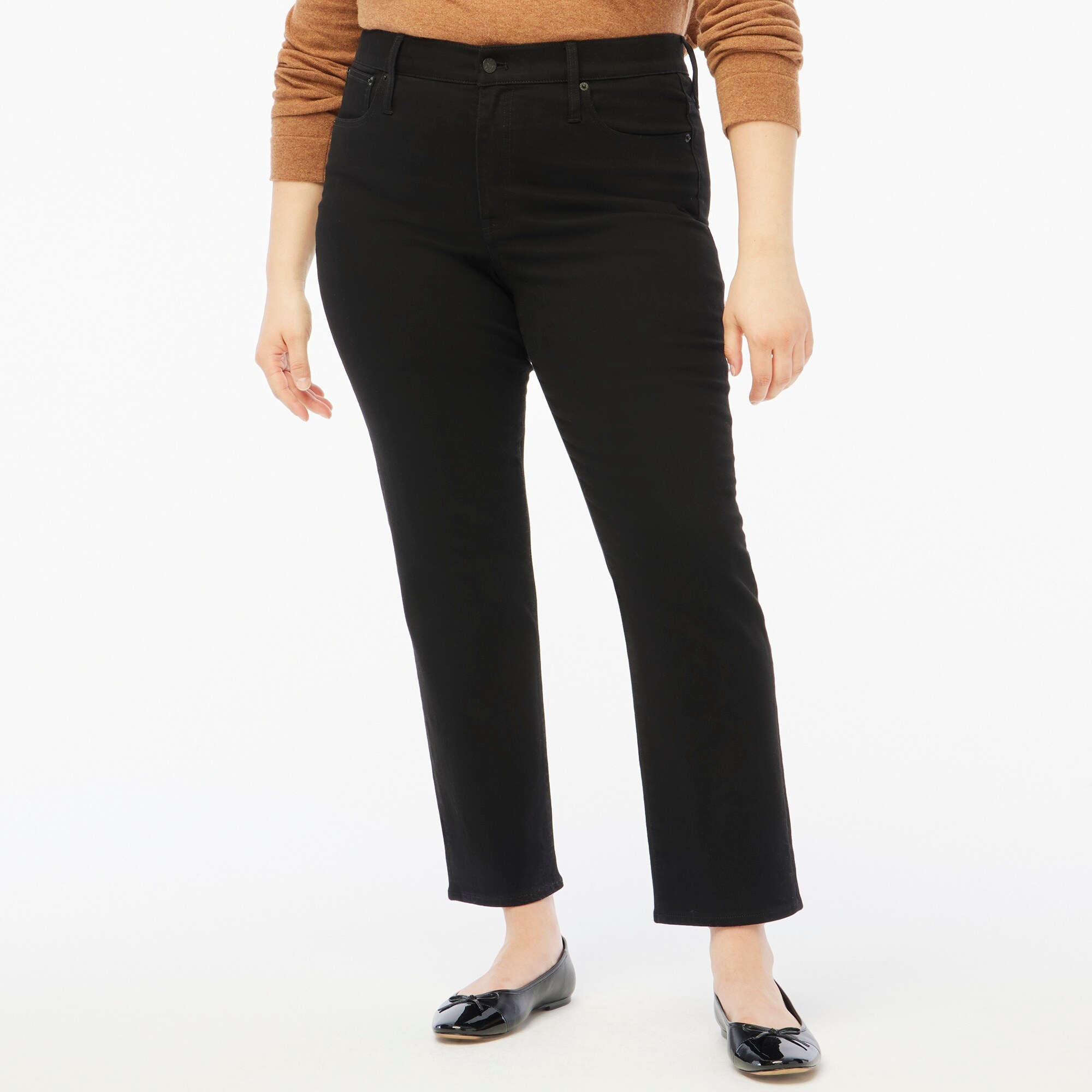 Petite essential straight jean in all-day stretch