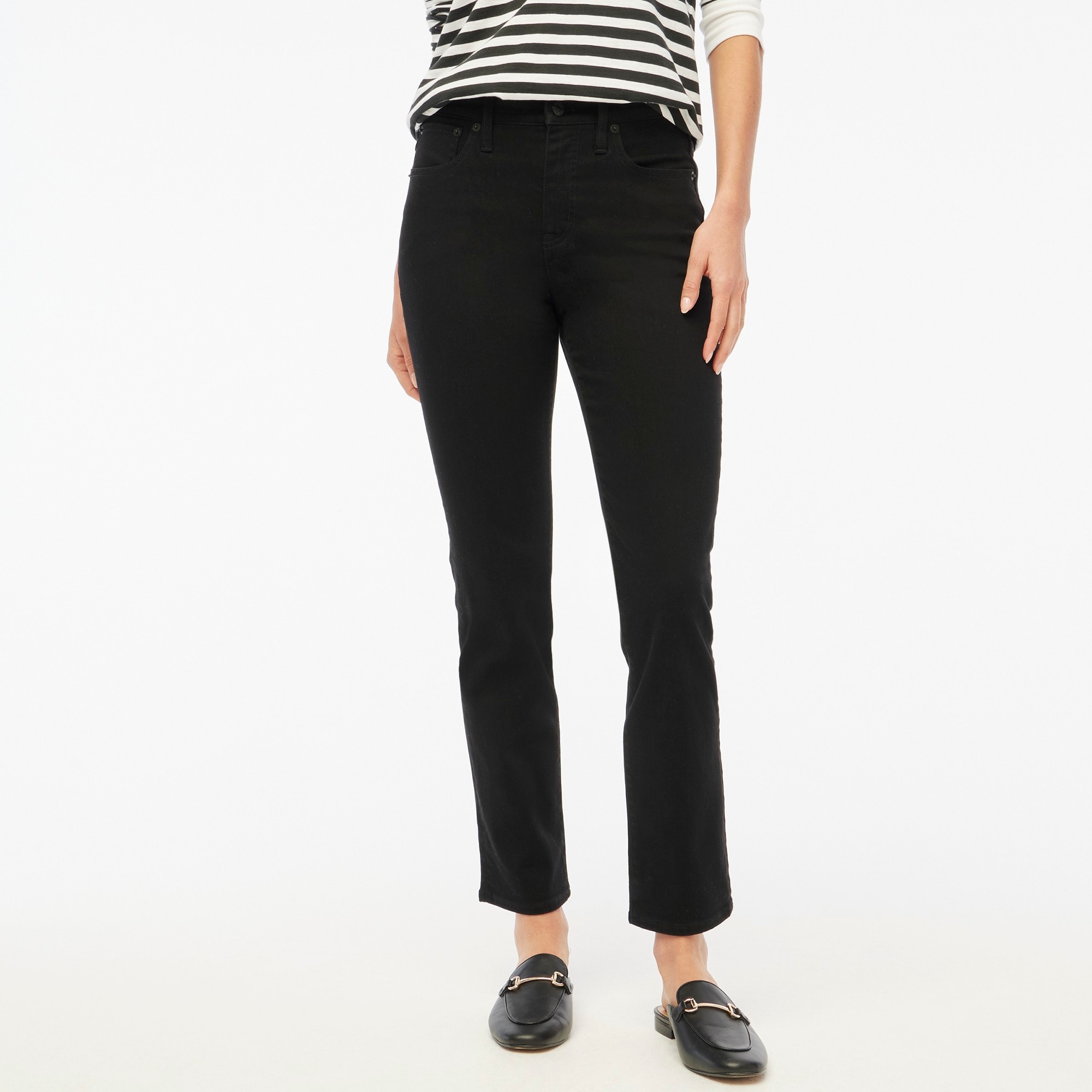 Petite essential straight jean in all-day stretch