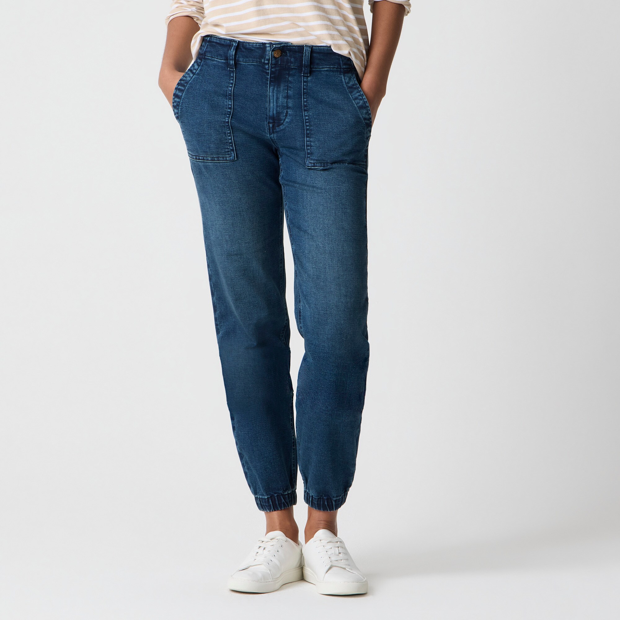 factory: utility jogger jean in signature stretch+ for women