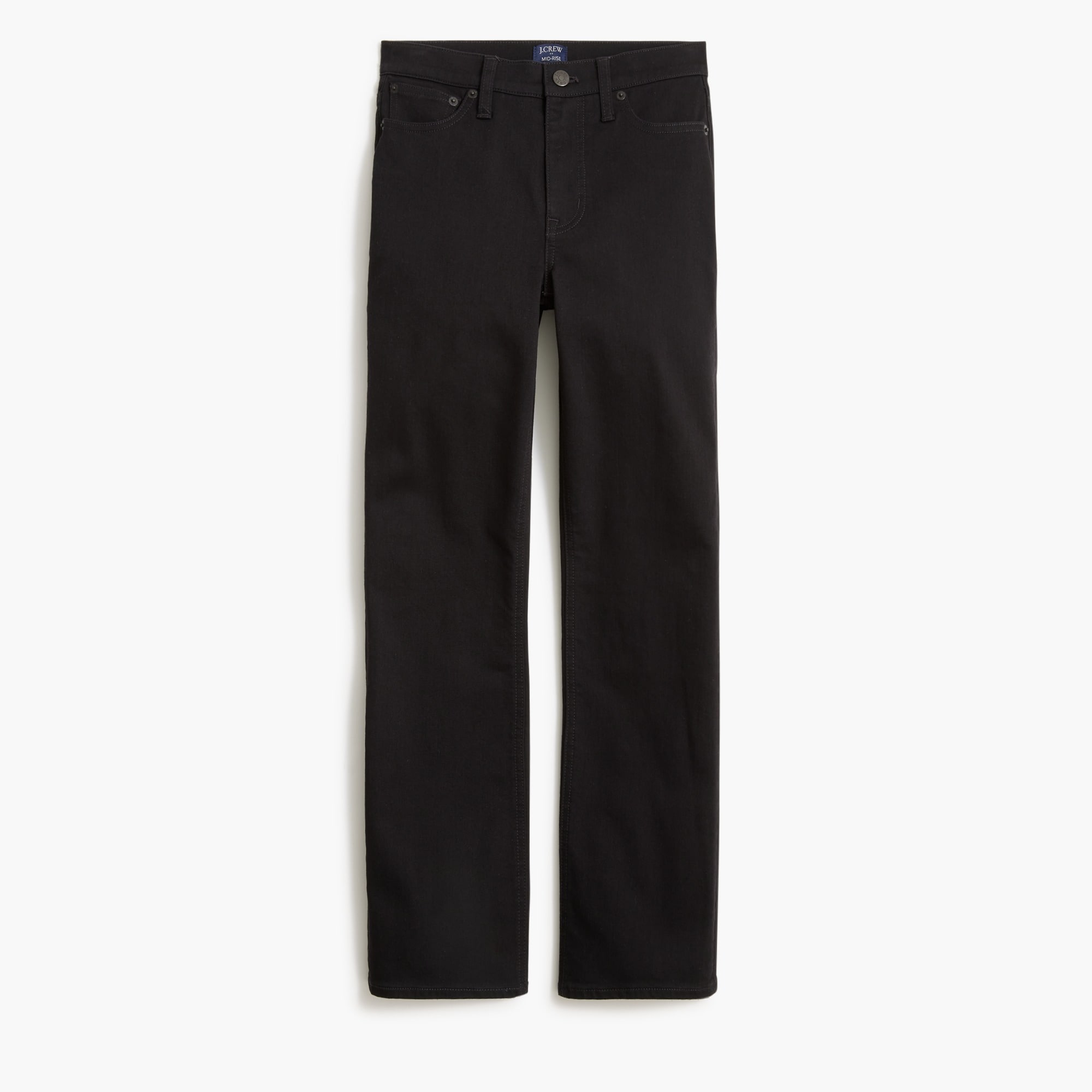 Flare crop black jean in all-day stretch