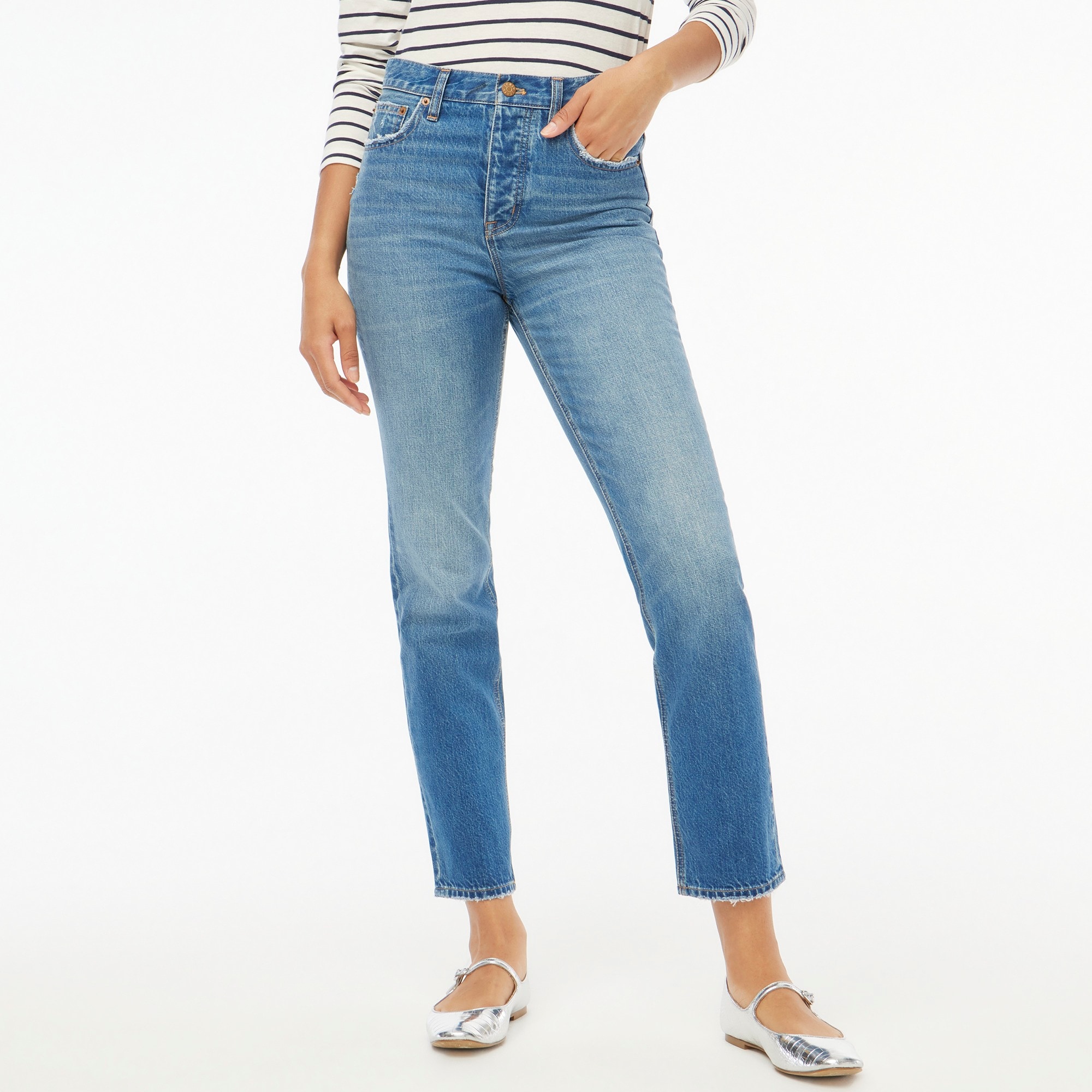 Petite Premium Edition straight jean with button fly