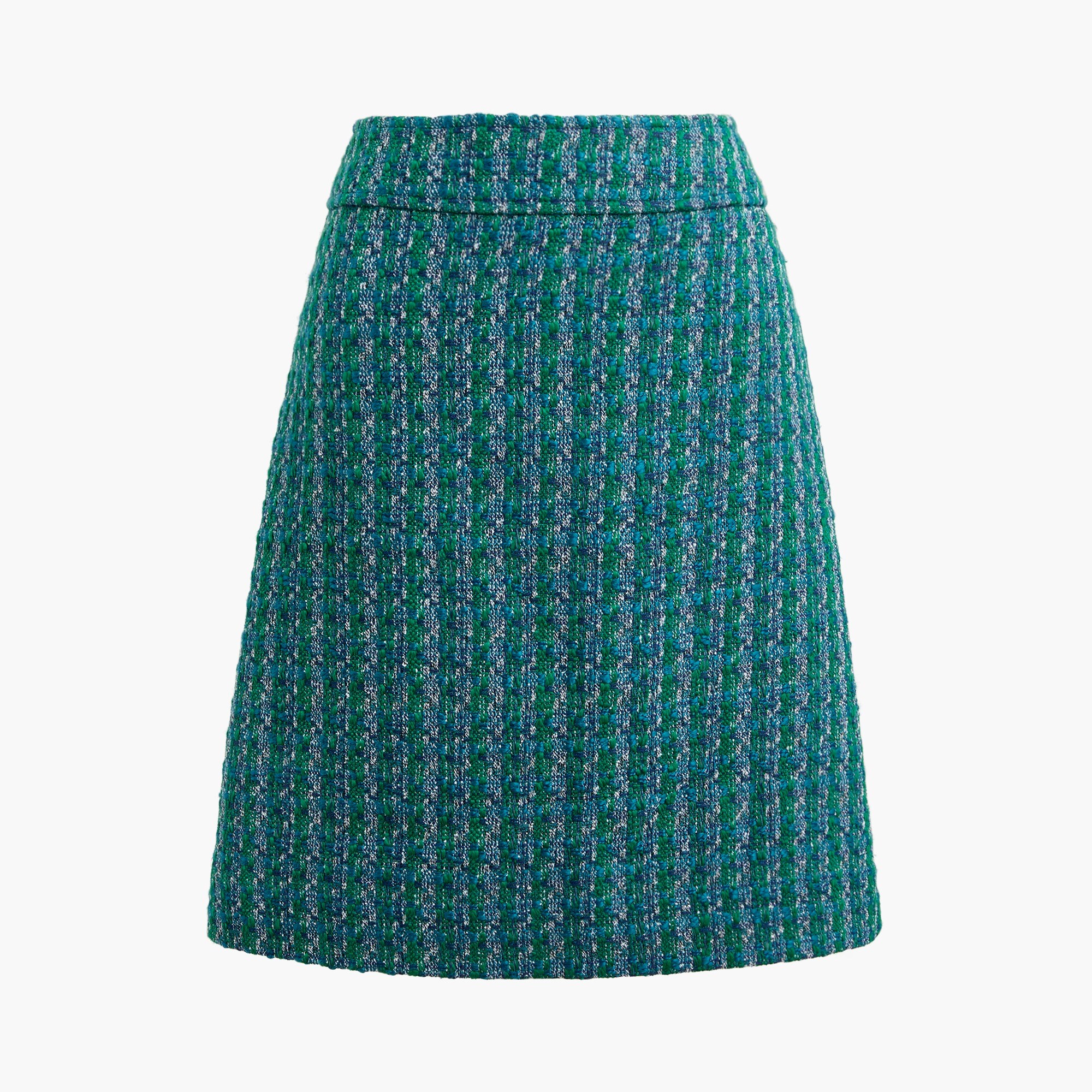 tweed a-line skirt for women
