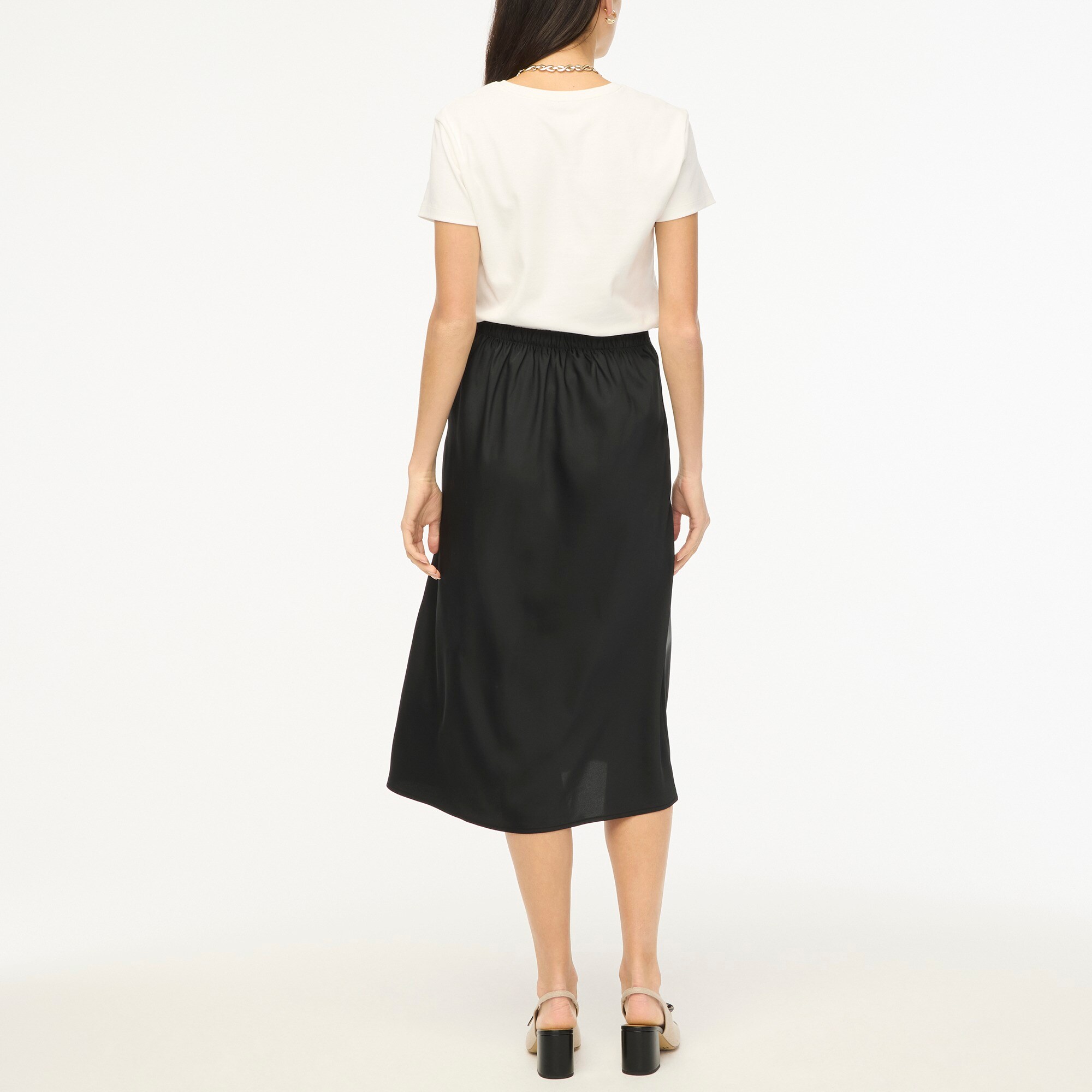 Bias slip skirt