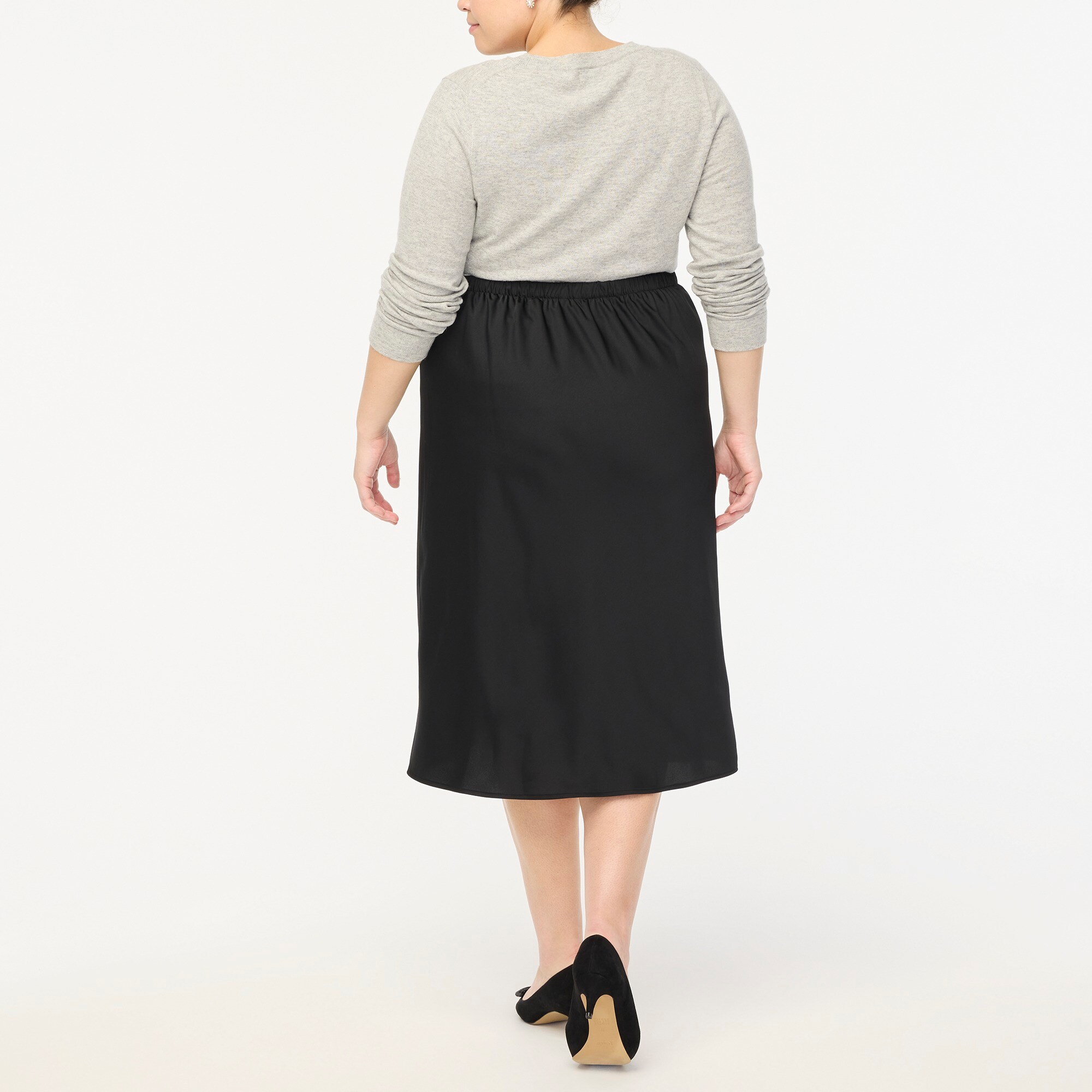 Bias slip skirt