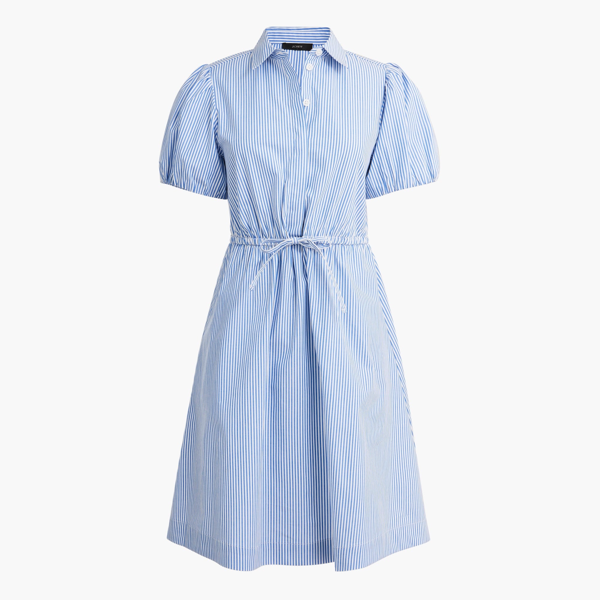  Petite short-sleeve collared mini dress