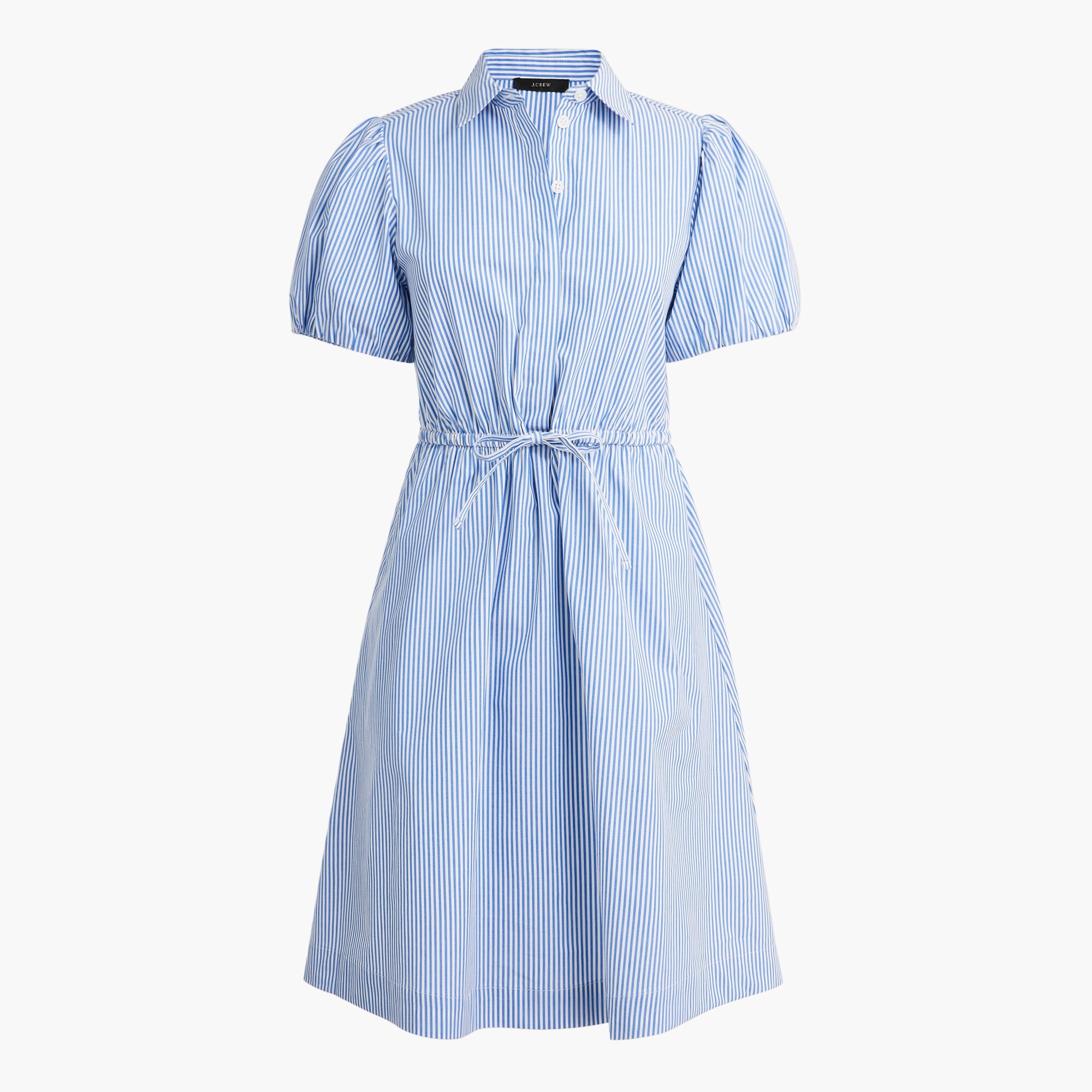 Short-sleeve collared mini dress