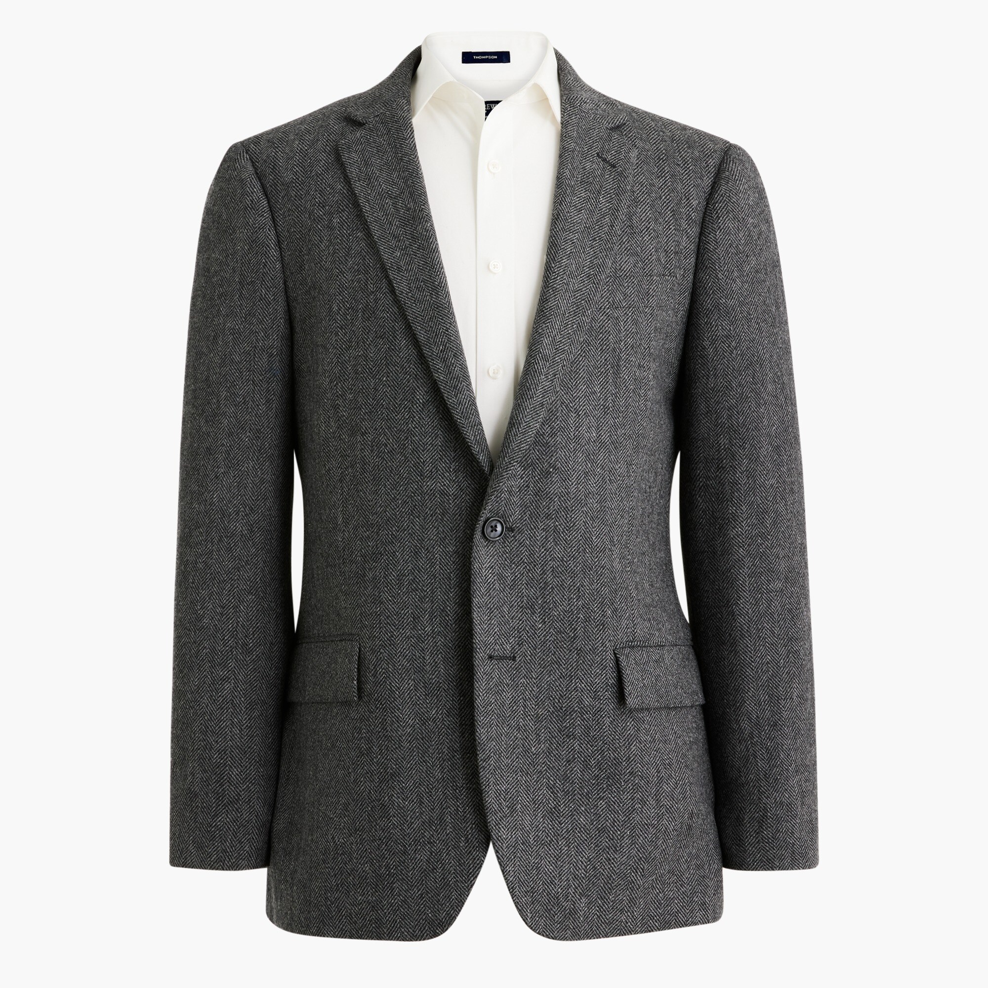 slim thompson herringbone suit jacket for men