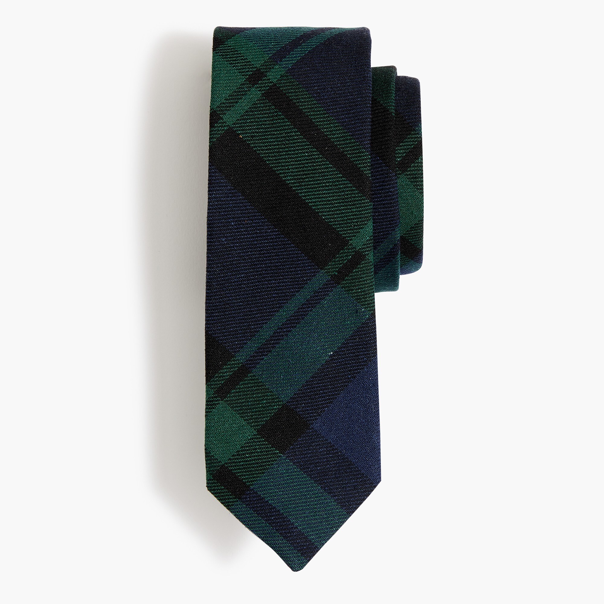 mens Black Watch plaid tie