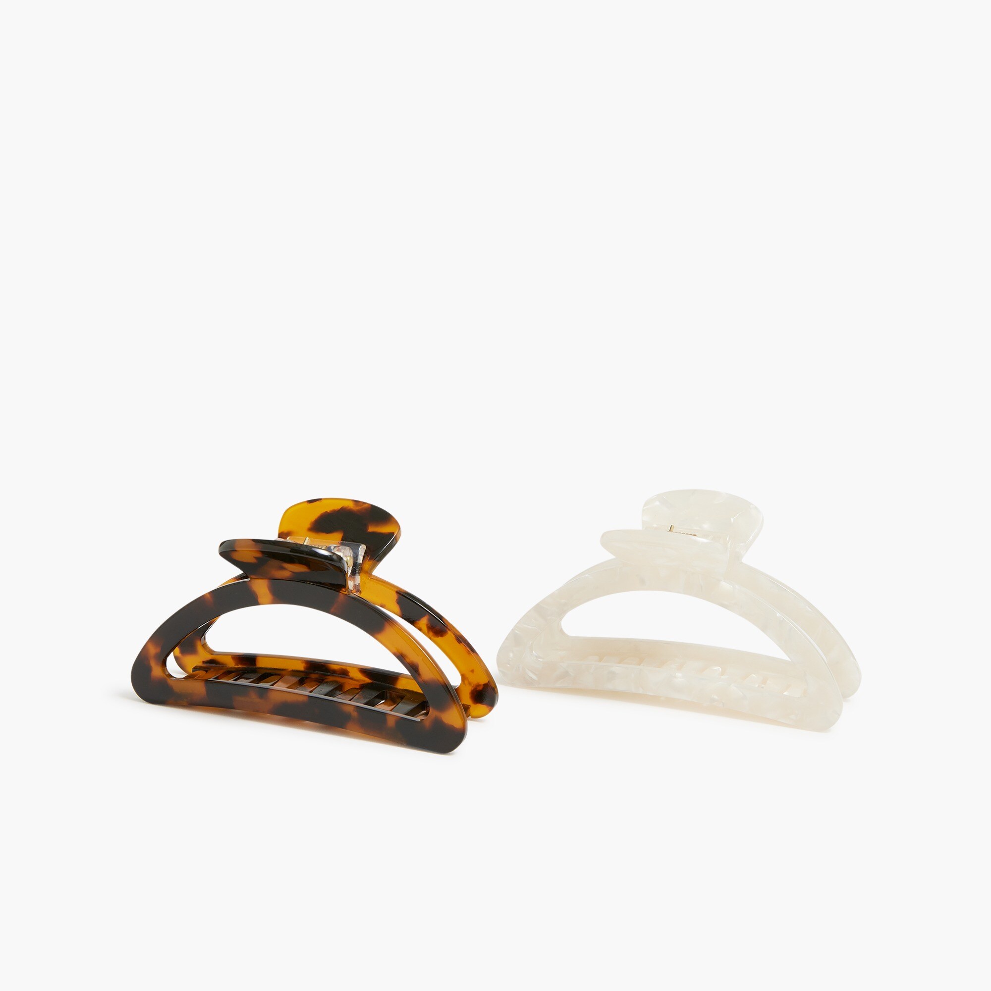 Tortoise claw hair clips set