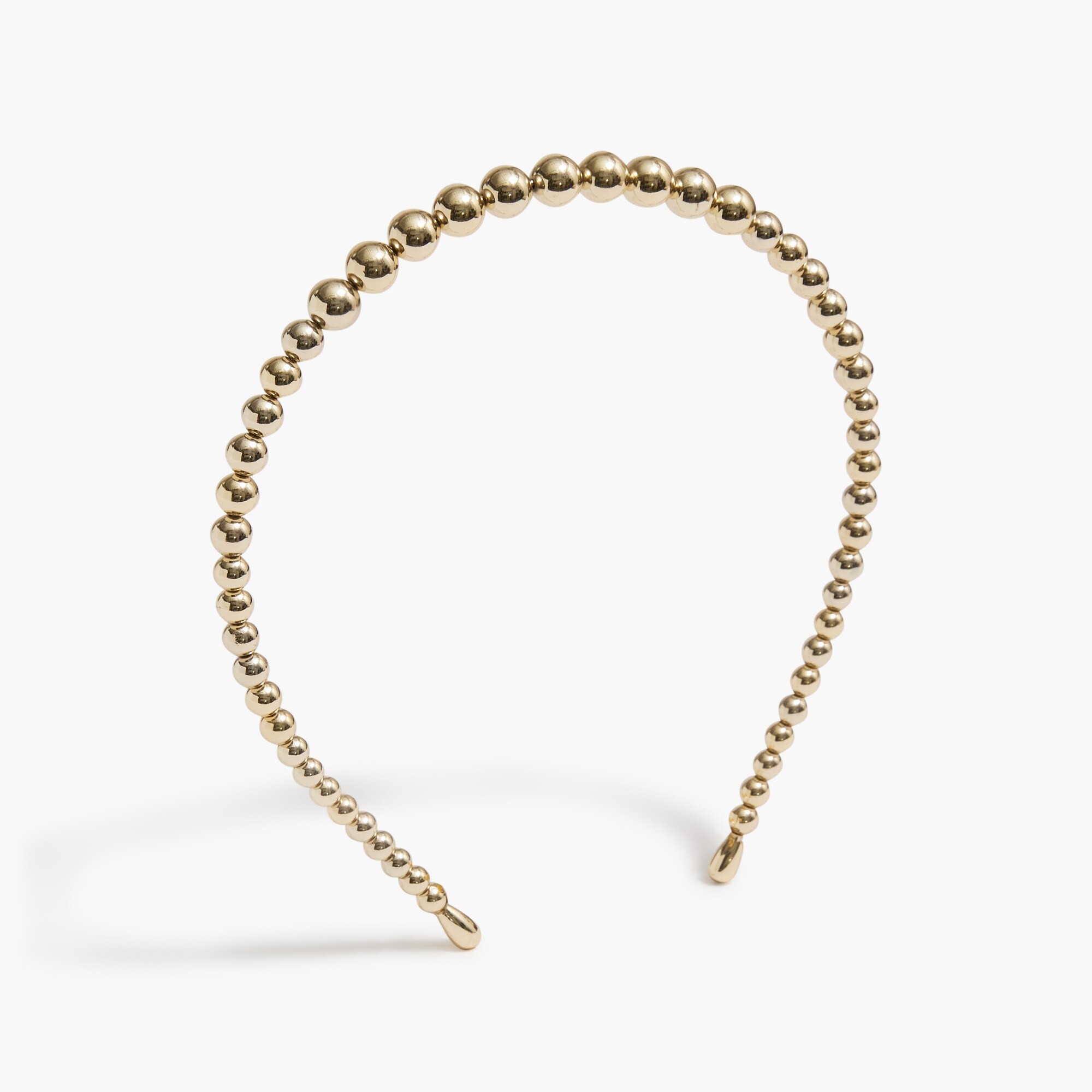 Metallic beaded headband