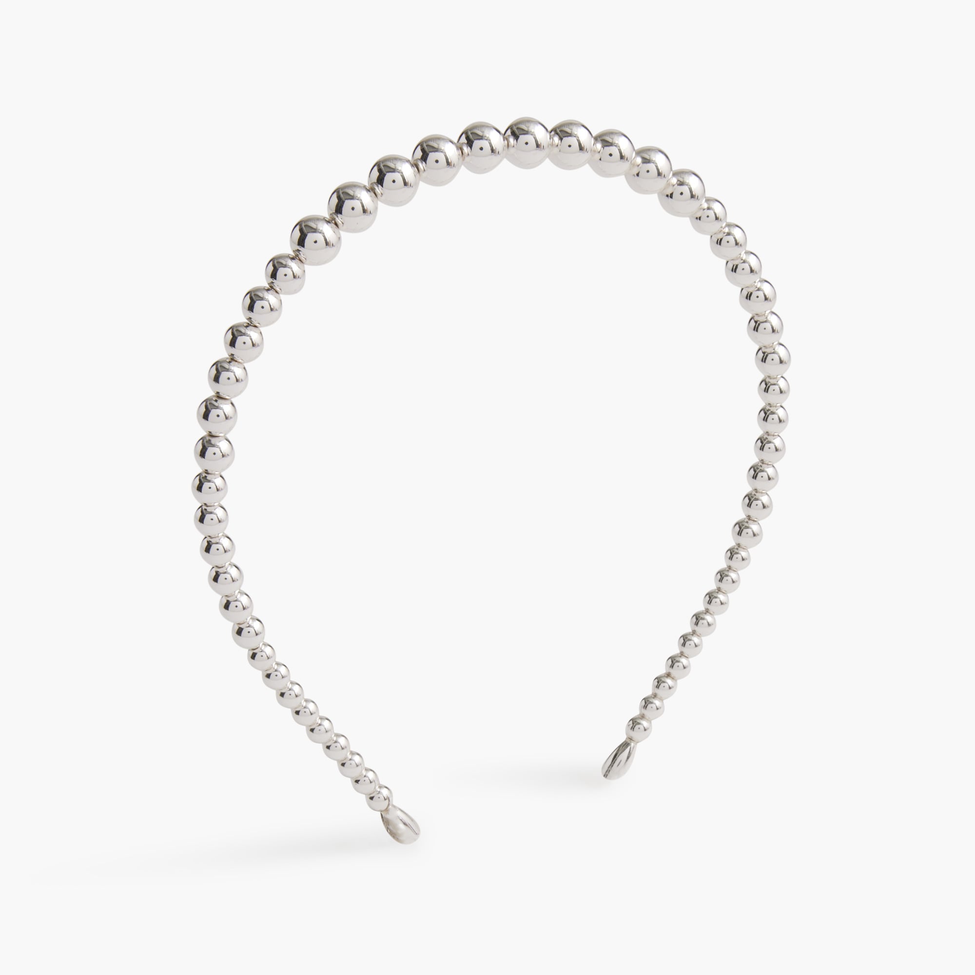 Metallic beaded headband